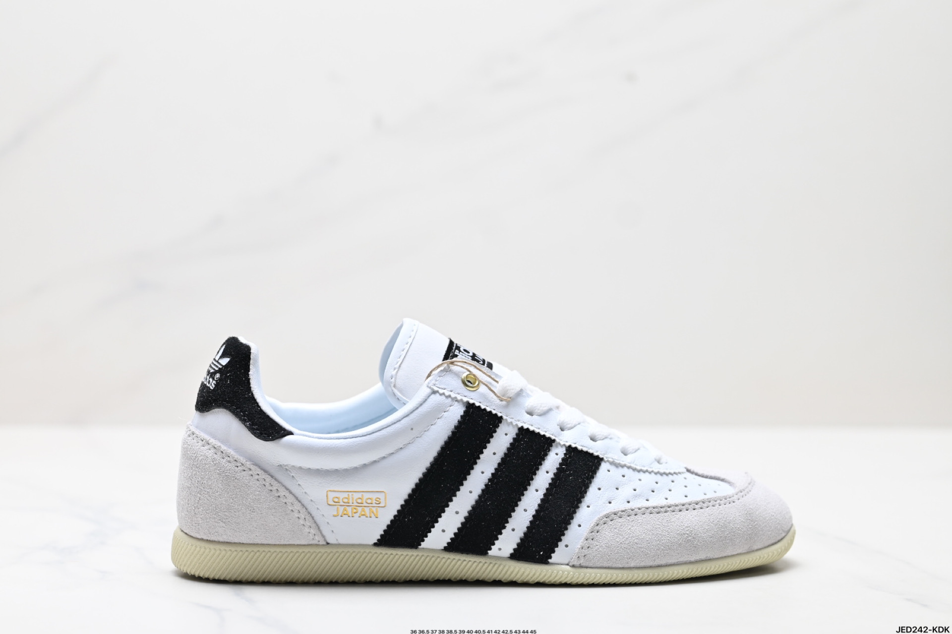 160 「T头鞋」JAPAN W复古薄底经典运动鞋女adidas阿迪达斯三叶草  lH5490