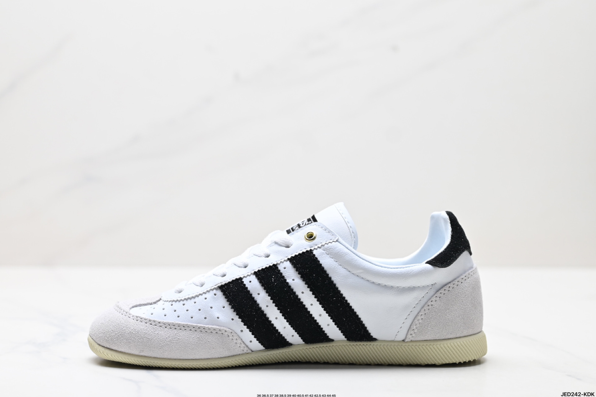 160 「T头鞋」JAPAN W复古薄底经典运动鞋女adidas阿迪达斯三叶草  lH5490