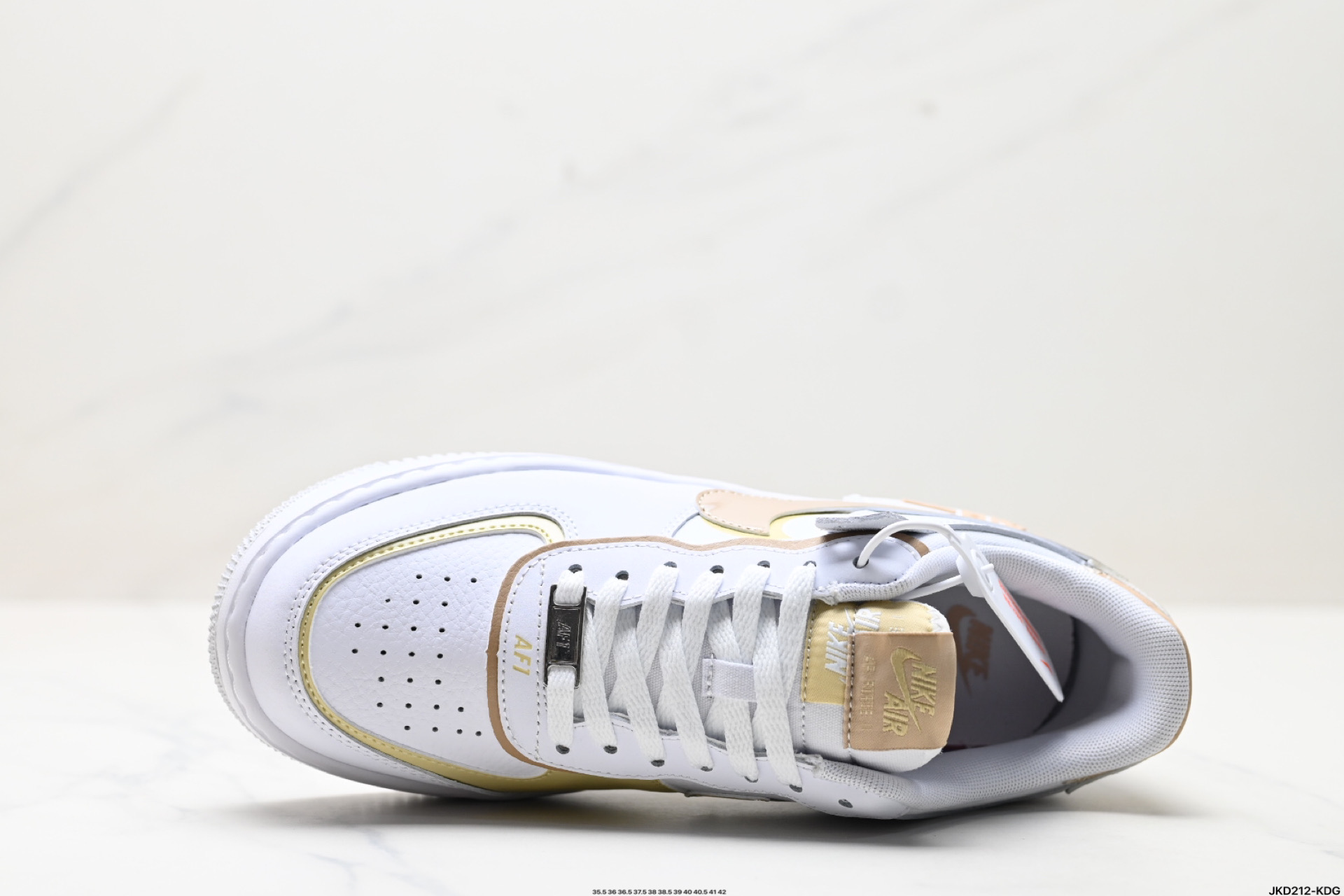 170 耐克NIKE WMNS Air Force 1 Shadow全新少女系解构主义设计 马卡龙空军一号轻量增高低帮百搭板鞋 DZ1847-111