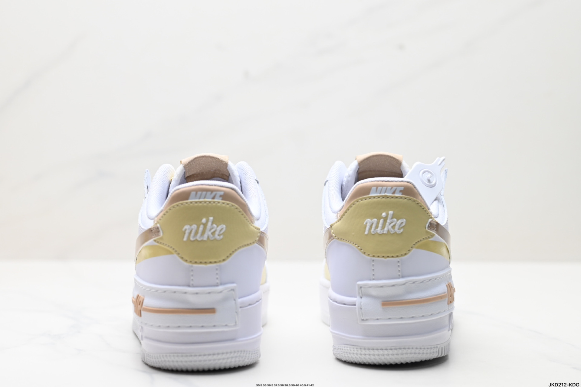 170 耐克NIKE WMNS Air Force 1 Shadow全新少女系解构主义设计 马卡龙空军一号轻量增高低帮百搭板鞋 DZ1847-111