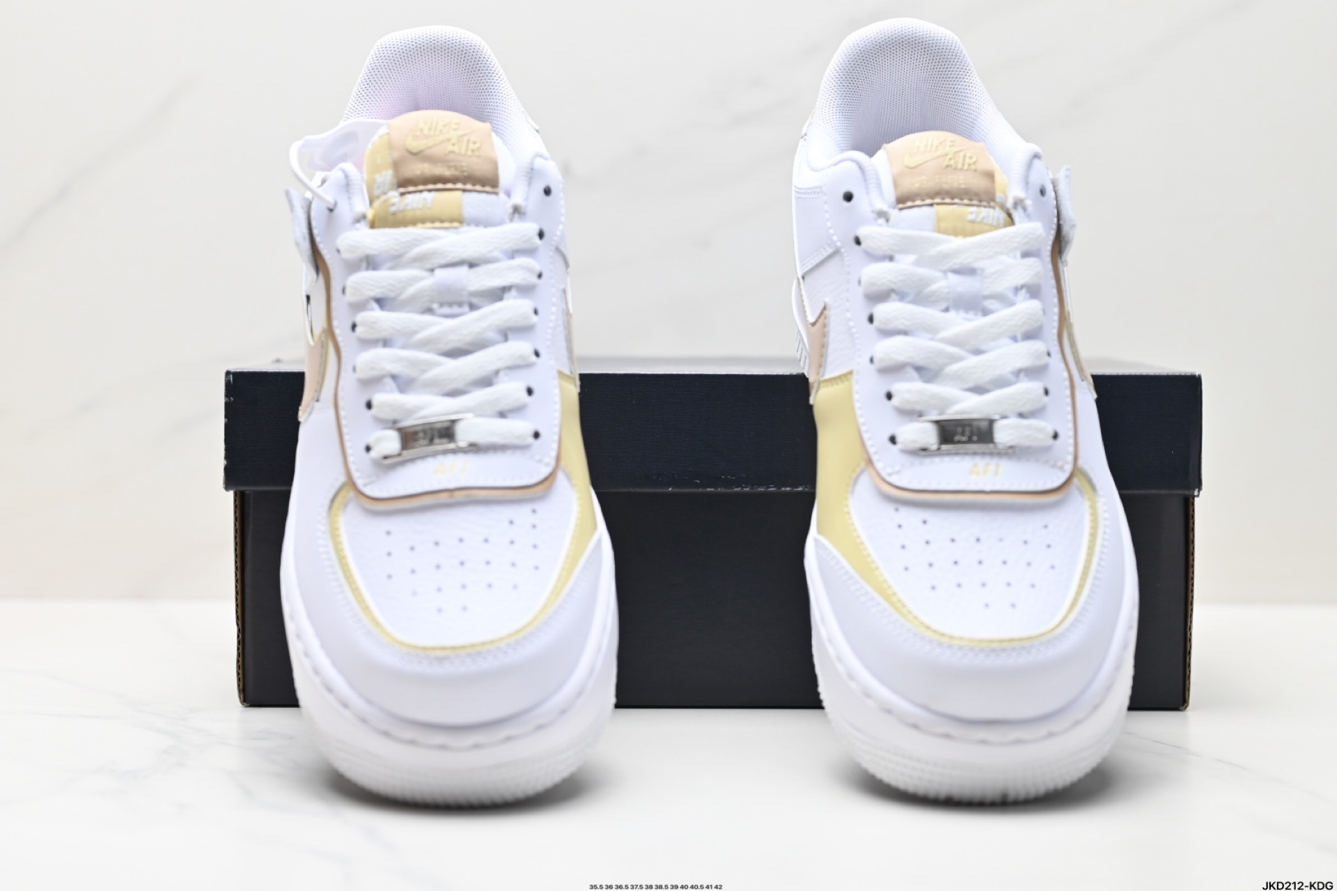 170 耐克NIKE WMNS Air Force 1 Shadow全新少女系解构主义设计 马卡龙空军一号轻量增高低帮百搭板鞋 DZ1847-111
