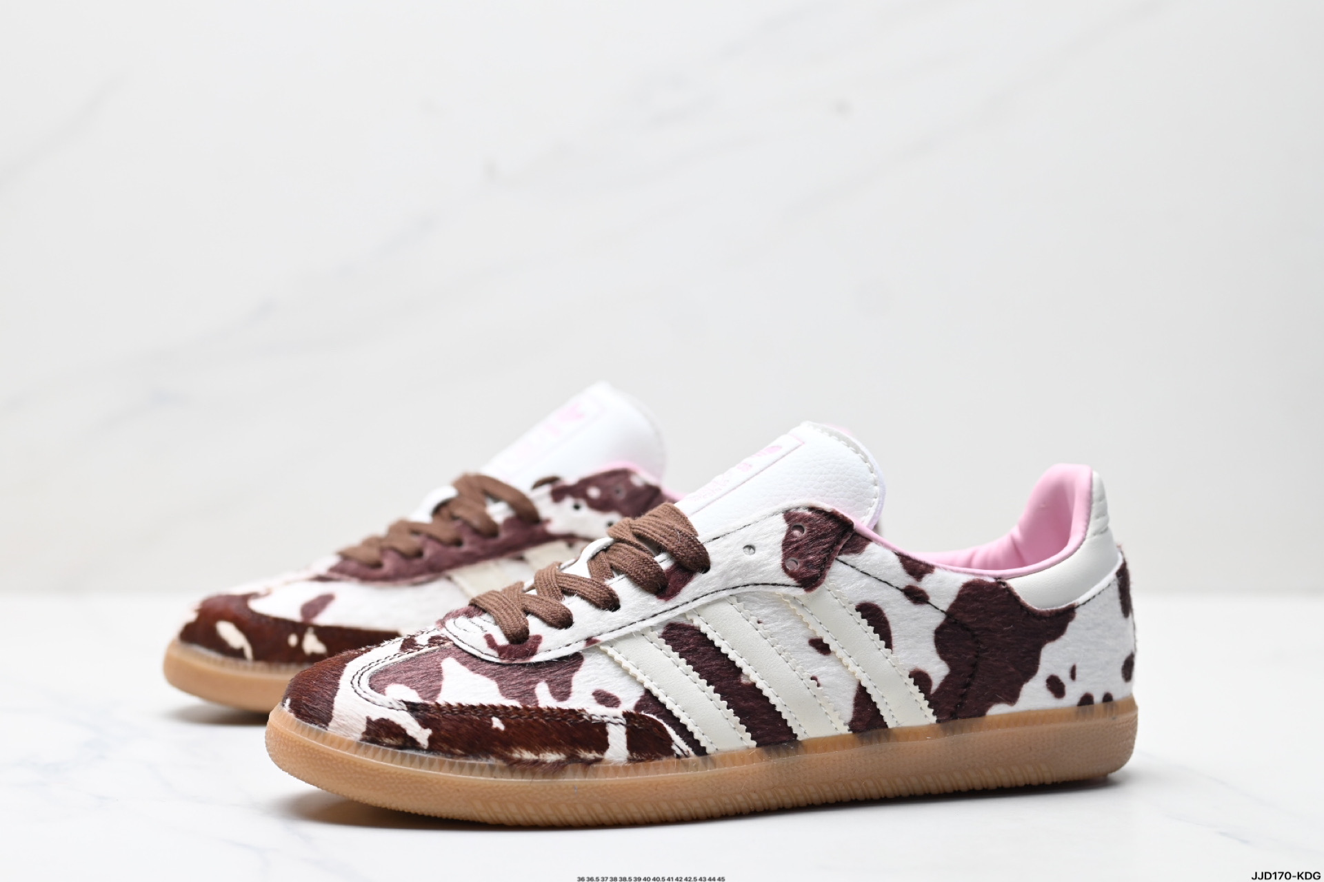 Adidas Originals Retro Cow Print Samba Sneakers - Unisex Lace-Up Casual Shoes 5 i1743873029572 9715 0 3