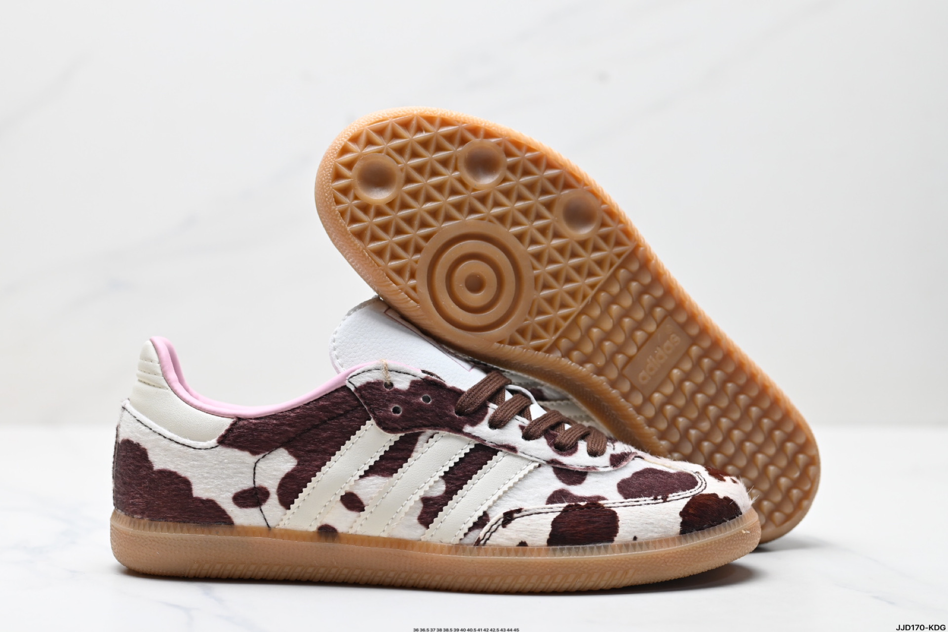 Adidas Originals Retro Cow Print Samba Sneakers - Unisex Lace-Up Casual Shoes 6 i1743873030912 137 0 4