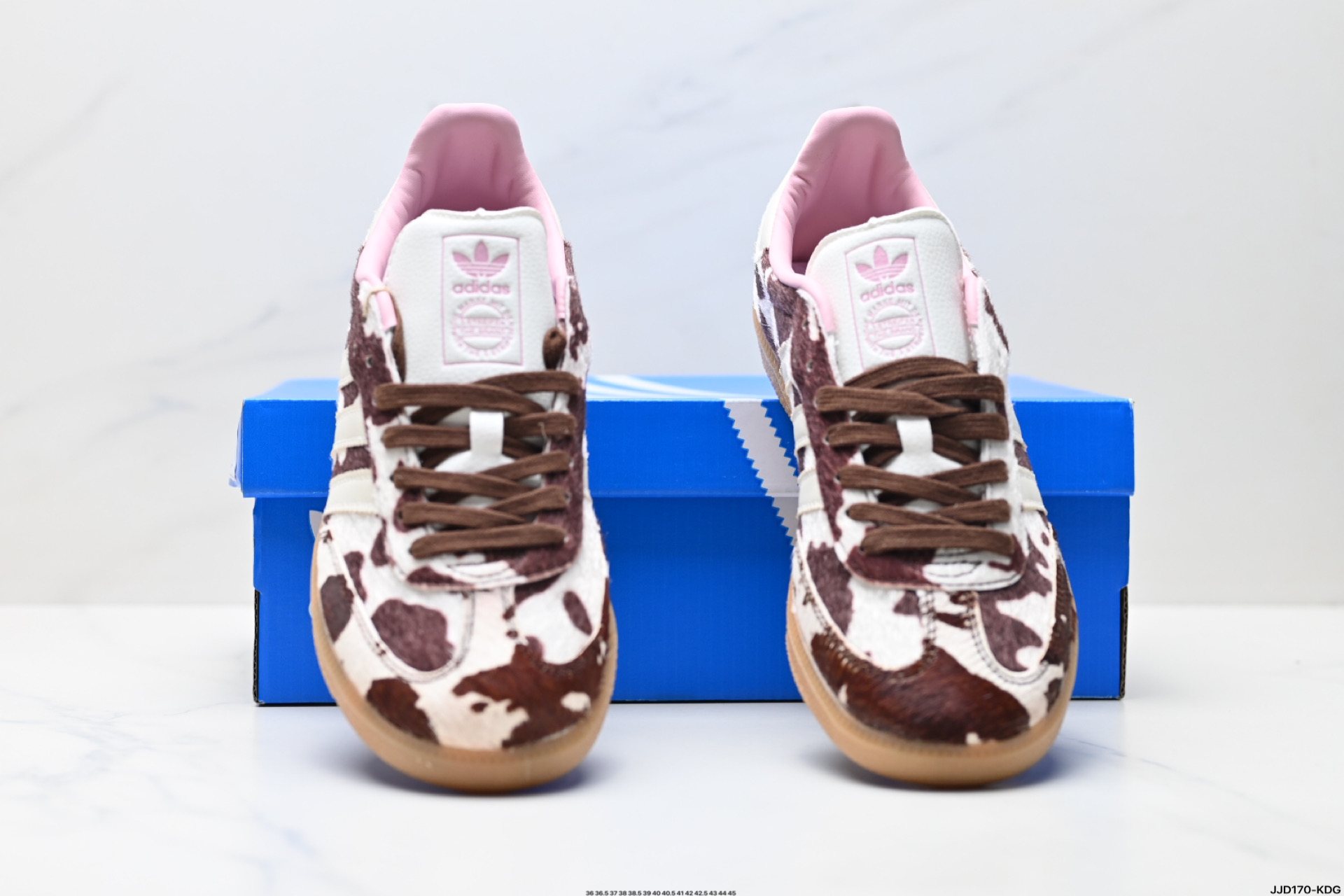 Adidas Originals Retro Cow Print Samba Sneakers - Unisex Lace-Up Casual Shoes 8 i1743873030912 8567 0 6