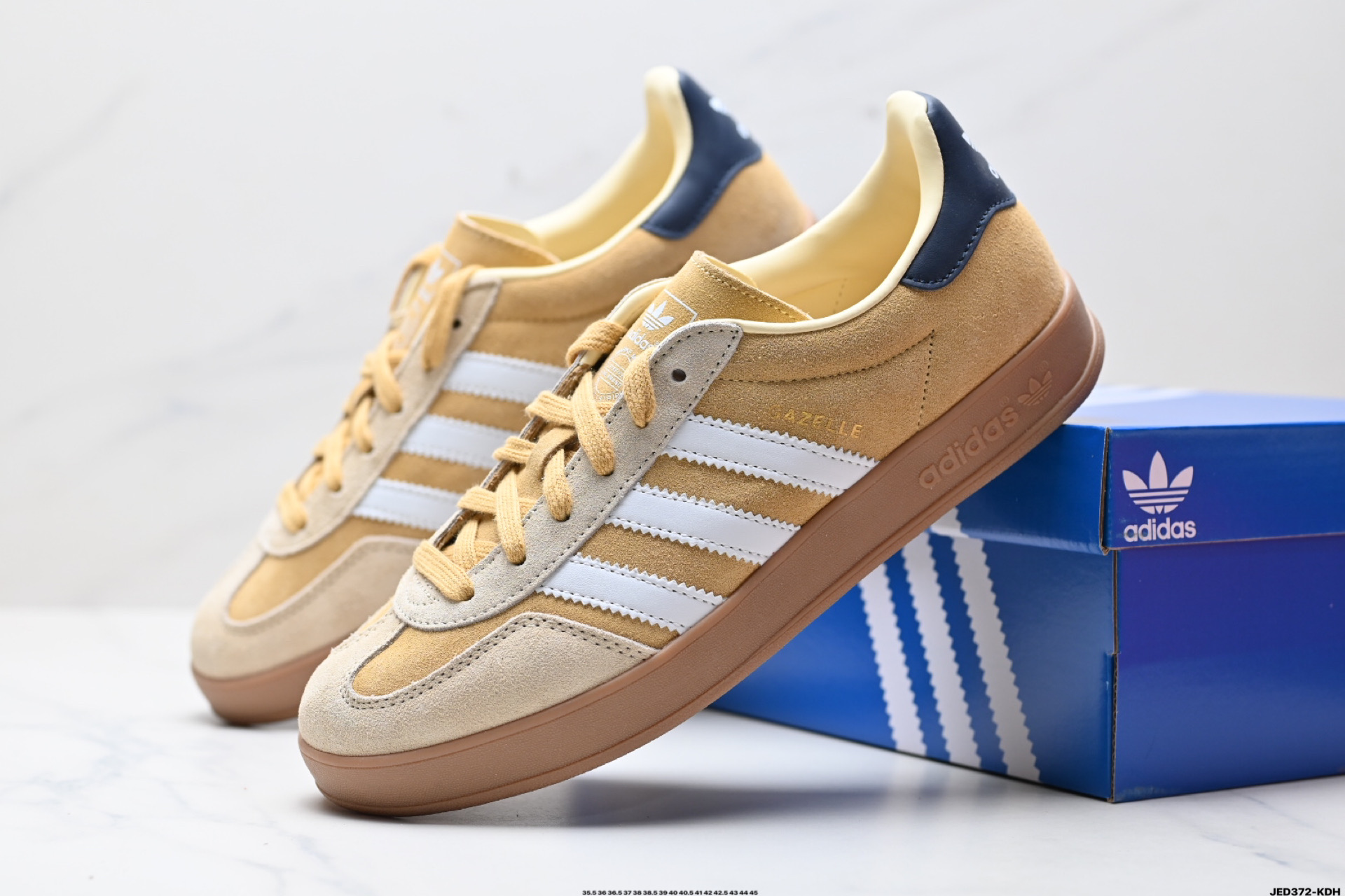 160 adidas Originals Gazelle Indoor 三叶草休闲防滑耐磨低帮板鞋  JI3523