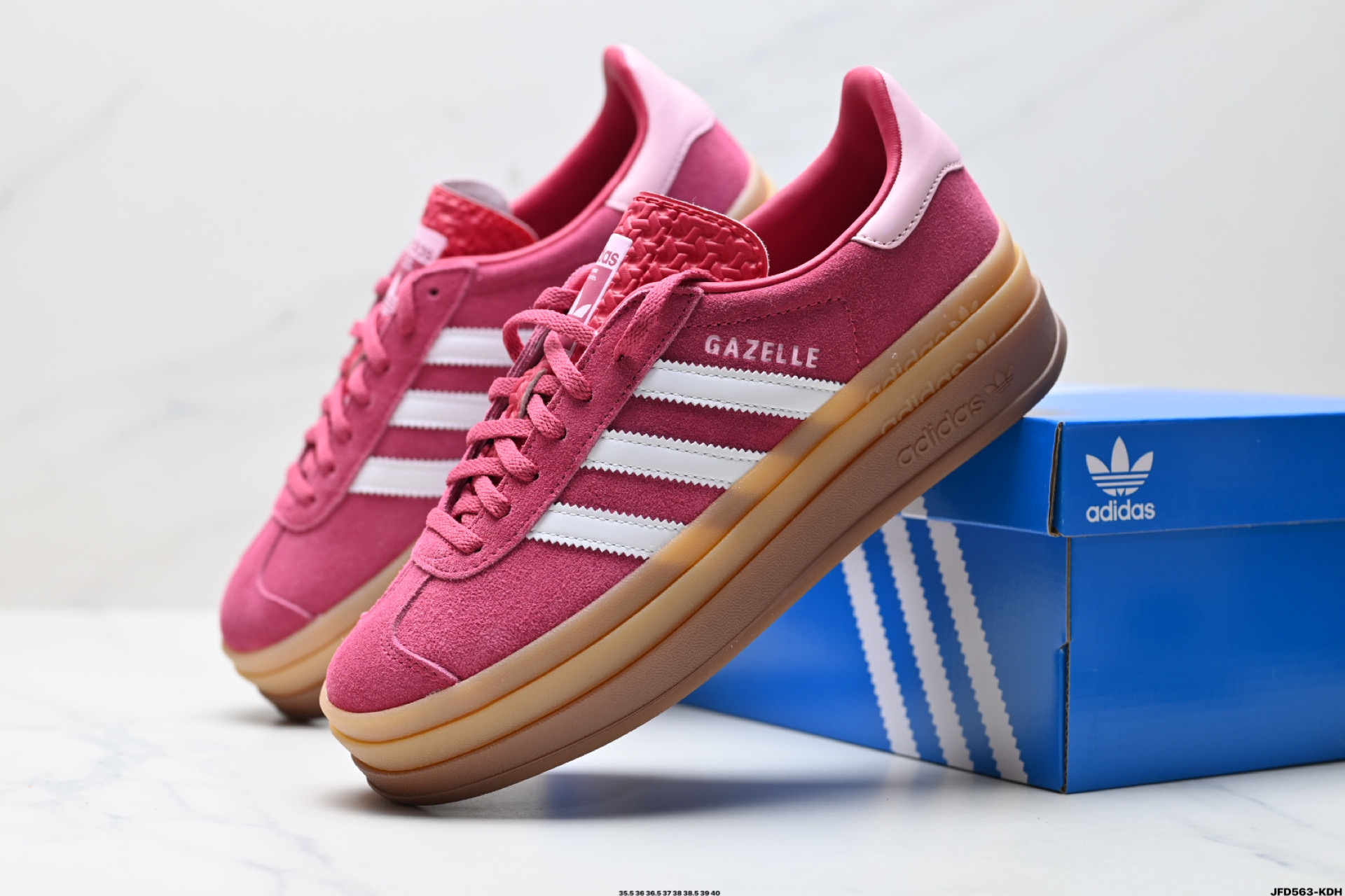 180 阿迪达斯Adidas Gazelle Bold w 低帮复古百搭休闲运动板鞋  ID6997