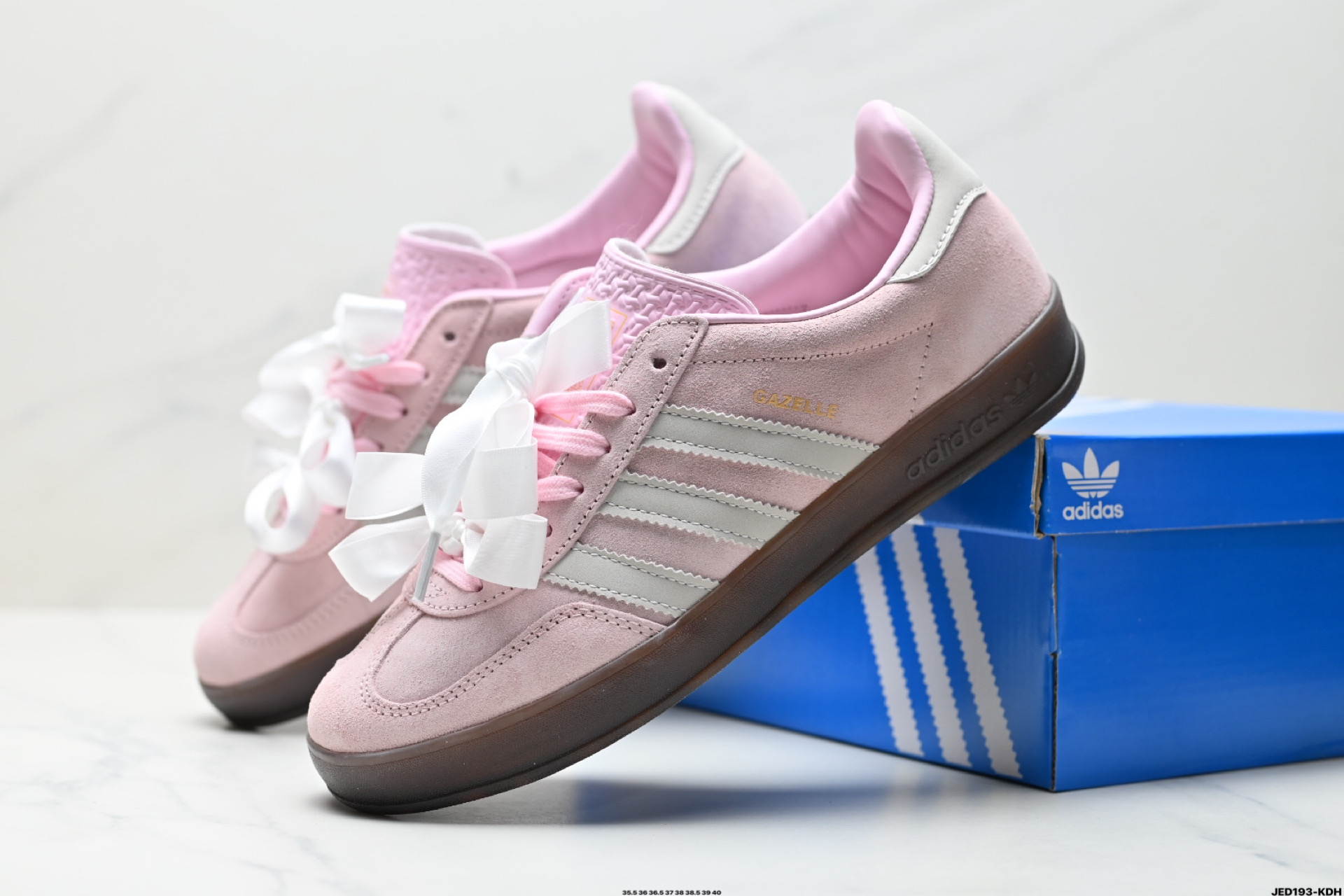 160 adidas Originals Gazelle Indoor 三叶草休闲防滑耐磨低帮板鞋 JI2716