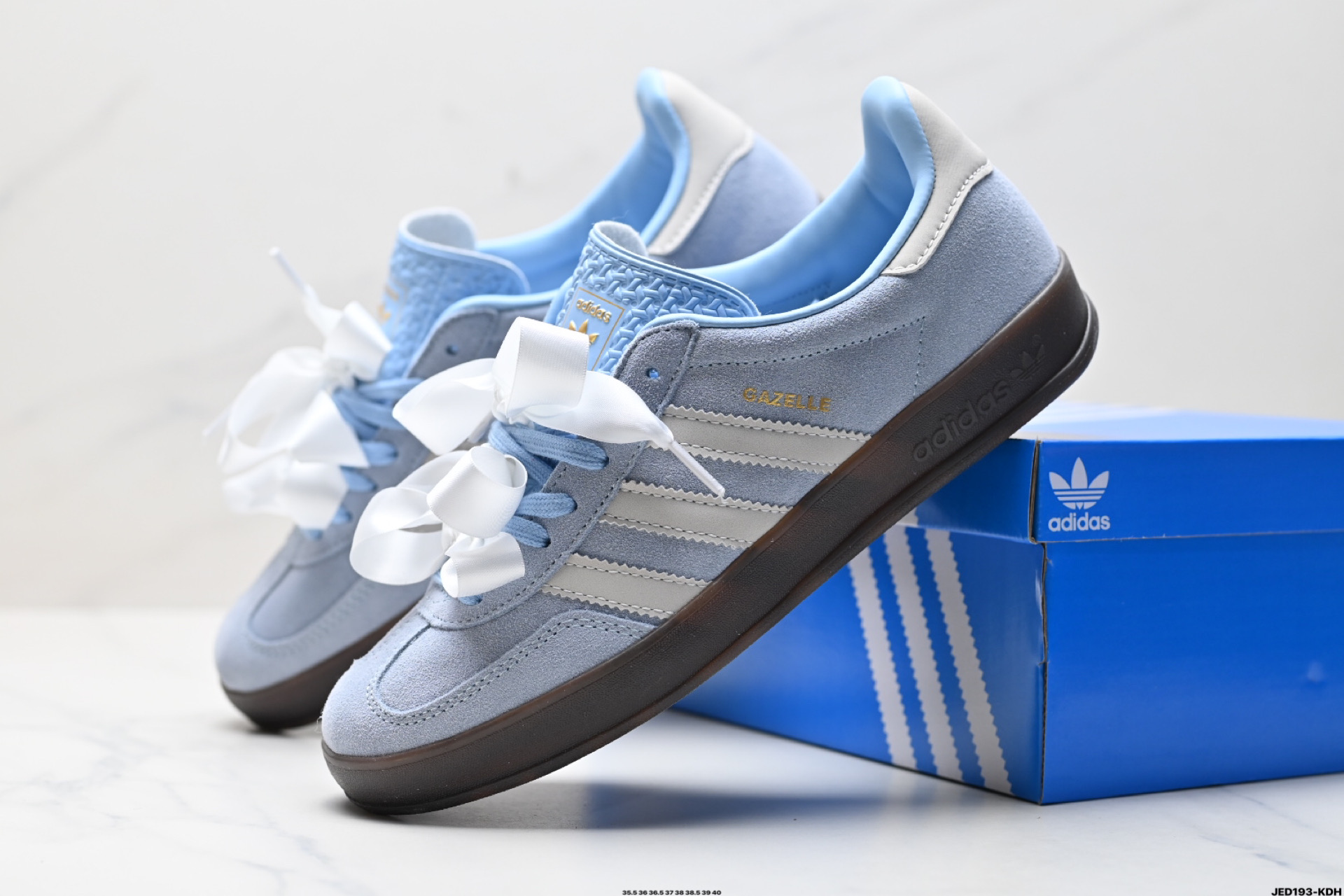 160 adidas Originals Gazelle Indoor 三叶草休闲防滑耐磨低帮板鞋 JI2716