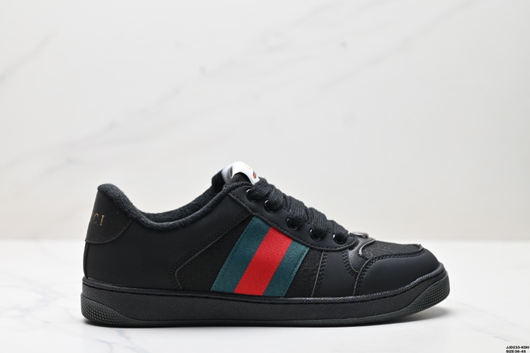 Gucci Screener Zapatillas Clásicas de Cuero Negro con Detalles Distintivos 15 Gucci Screener Zapatillas Clásicas de Cuero Negro con Detalles Distintivos