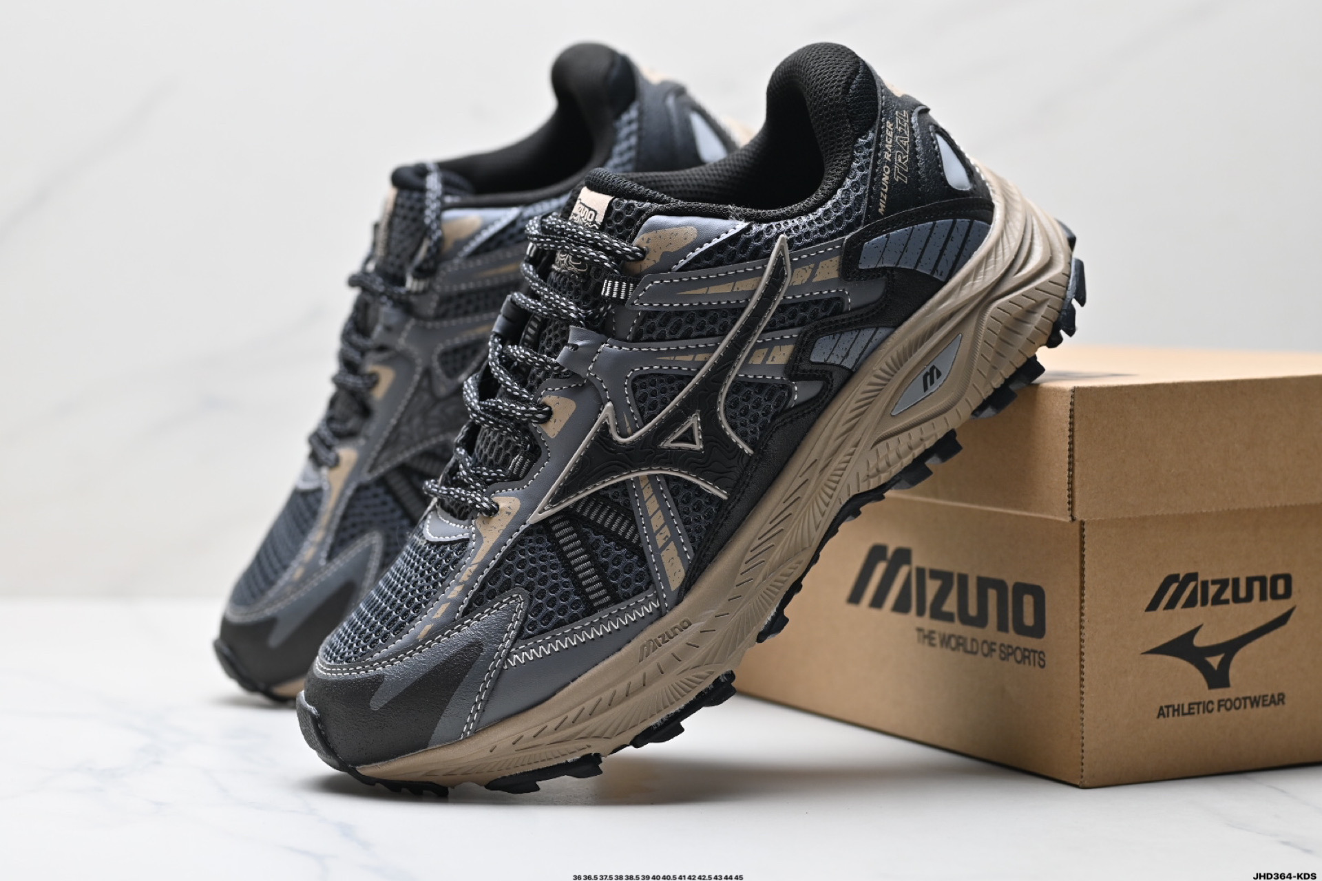 200 美津浓Mizuno Racer Trail 复古百搭 舒适 防滑耐磨透气网面 低帮 户外功能鞋  D1GH22