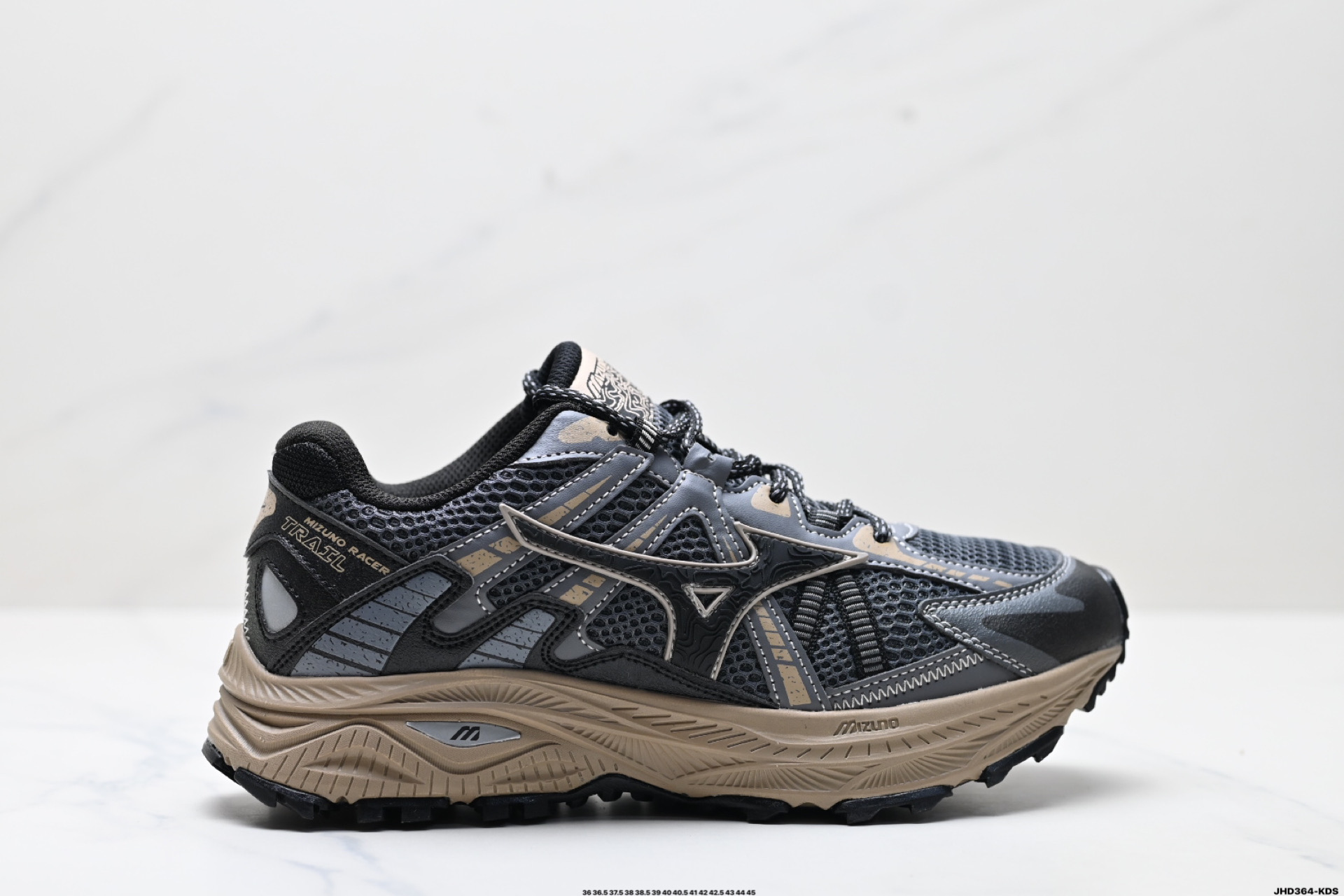 200 美津浓Mizuno Racer Trail 复古百搭 舒适 防滑耐磨透气网面 低帮 户外功能鞋  D1GH22