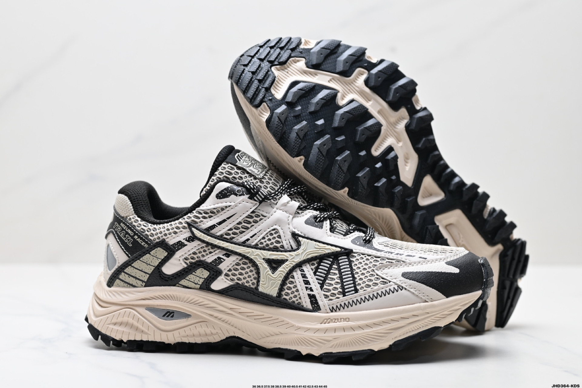 200 美津浓Mizuno Racer Trail 复古百搭 舒适 防滑耐磨透气网面 低帮 户外功能鞋  D1GH22