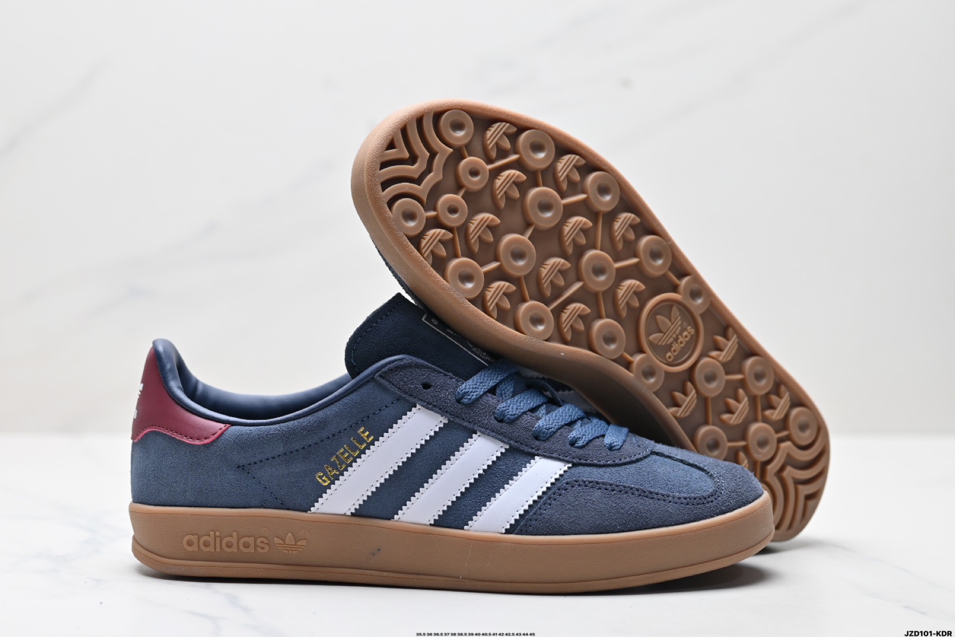 150 adidas Originals Gazelle Indoor 三叶草休闲防滑耐磨低帮板鞋  JI3522