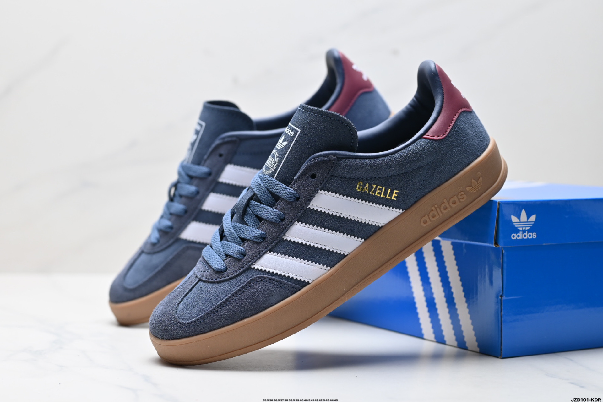 150 adidas Originals Gazelle Indoor 三叶草休闲防滑耐磨低帮板鞋  JI3522
