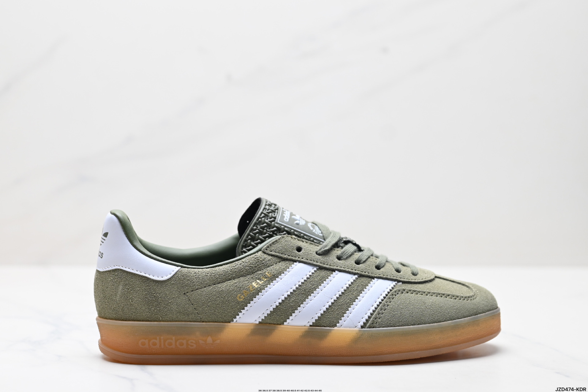 150 adidas Originals Gazelle Indoor 三叶草休闲防滑耐磨低帮板鞋  JQ0174