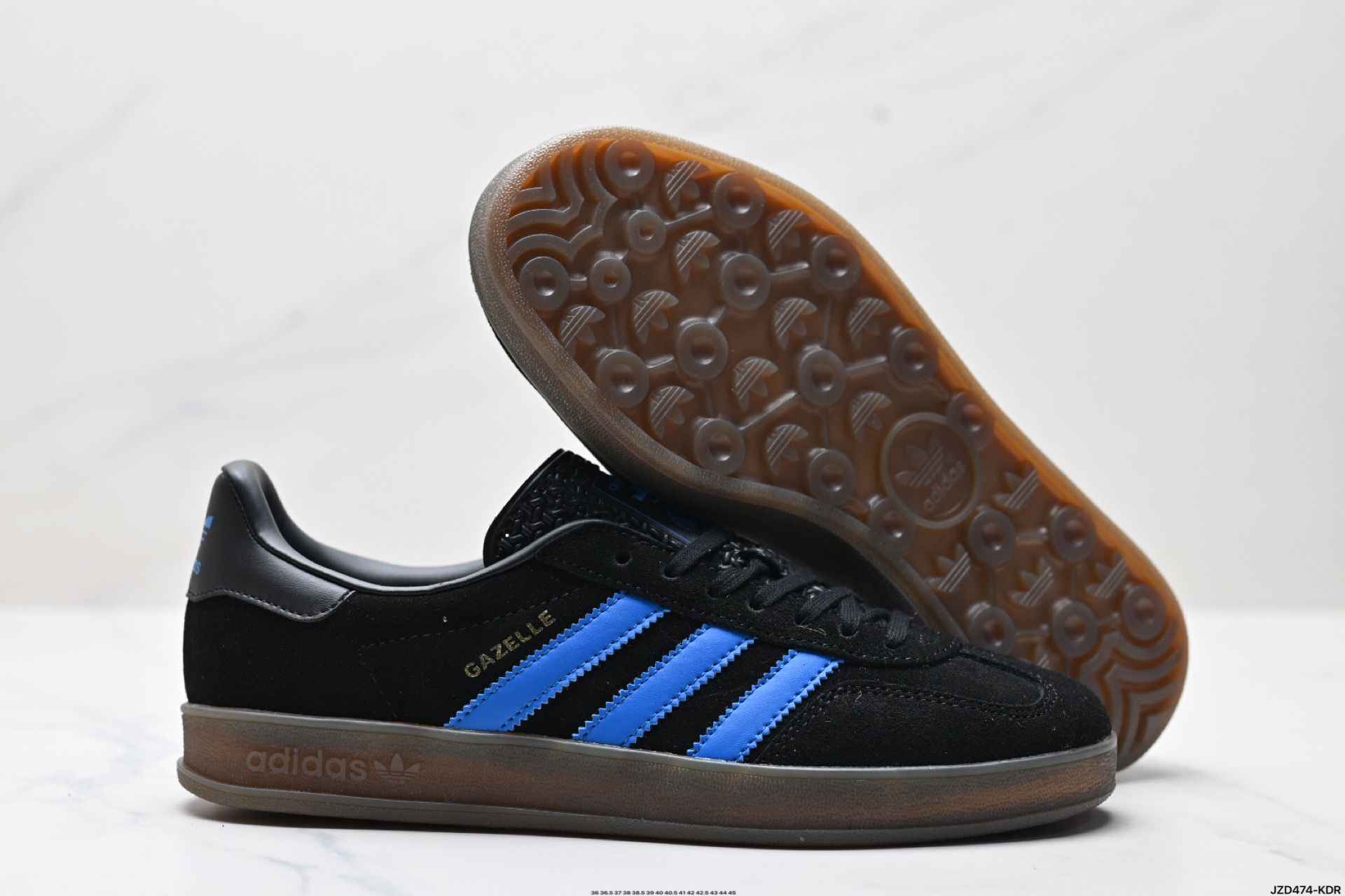 150 adidas Originals Gazelle Indoor 三叶草休闲防滑耐磨低帮板鞋  JQ0174