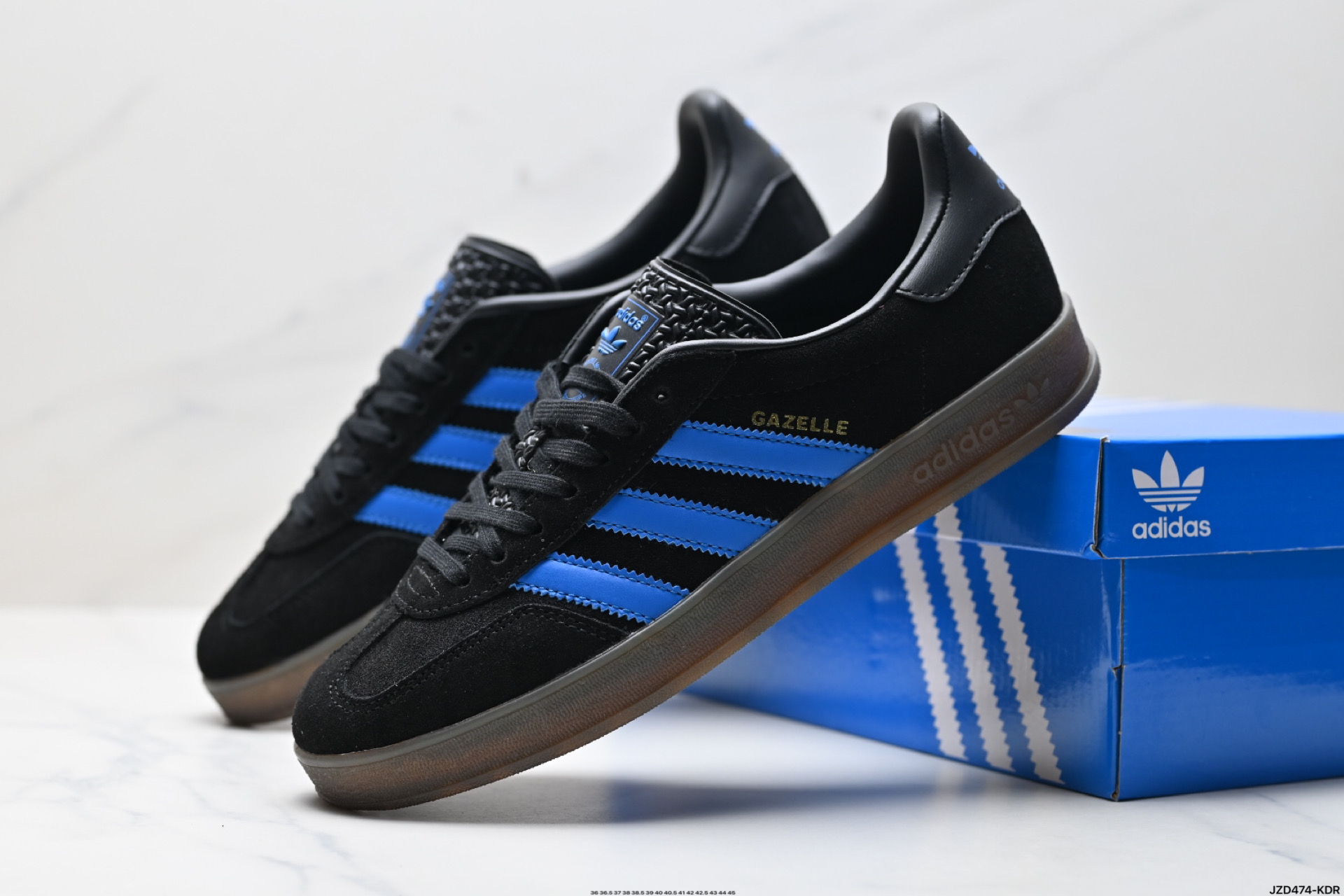 150 adidas Originals Gazelle Indoor 三叶草休闲防滑耐磨低帮板鞋  JQ0174