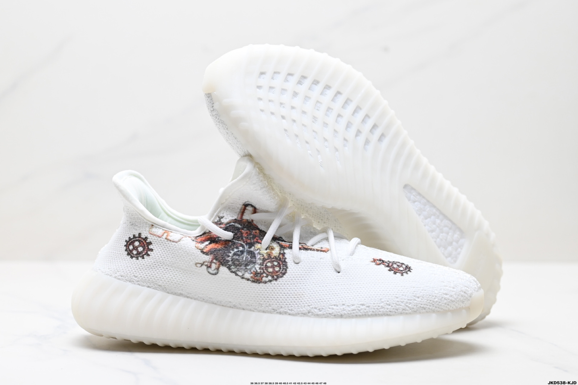 170 阿迪达斯Adidas Yeezy Boost 350V2 椰子 镂空呼吸网纱材质 侃爷限定 百搭轻便爆米花中底休闲运动慢跑鞋  TE9454