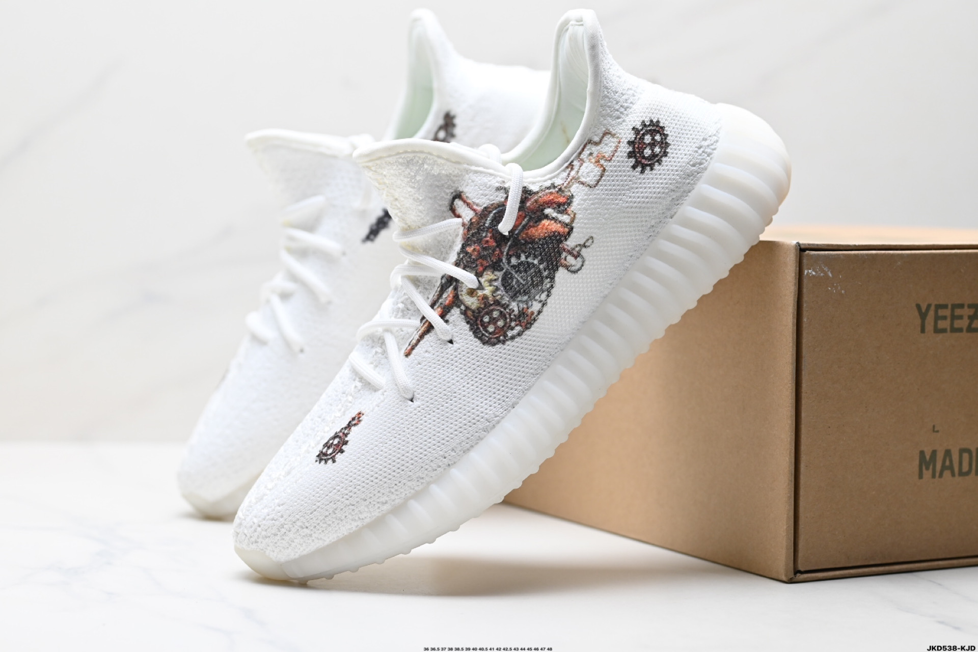 170 阿迪达斯Adidas Yeezy Boost 350V2 椰子 镂空呼吸网纱材质 侃爷限定 百搭轻便爆米花中底休闲运动慢跑鞋  TE9454