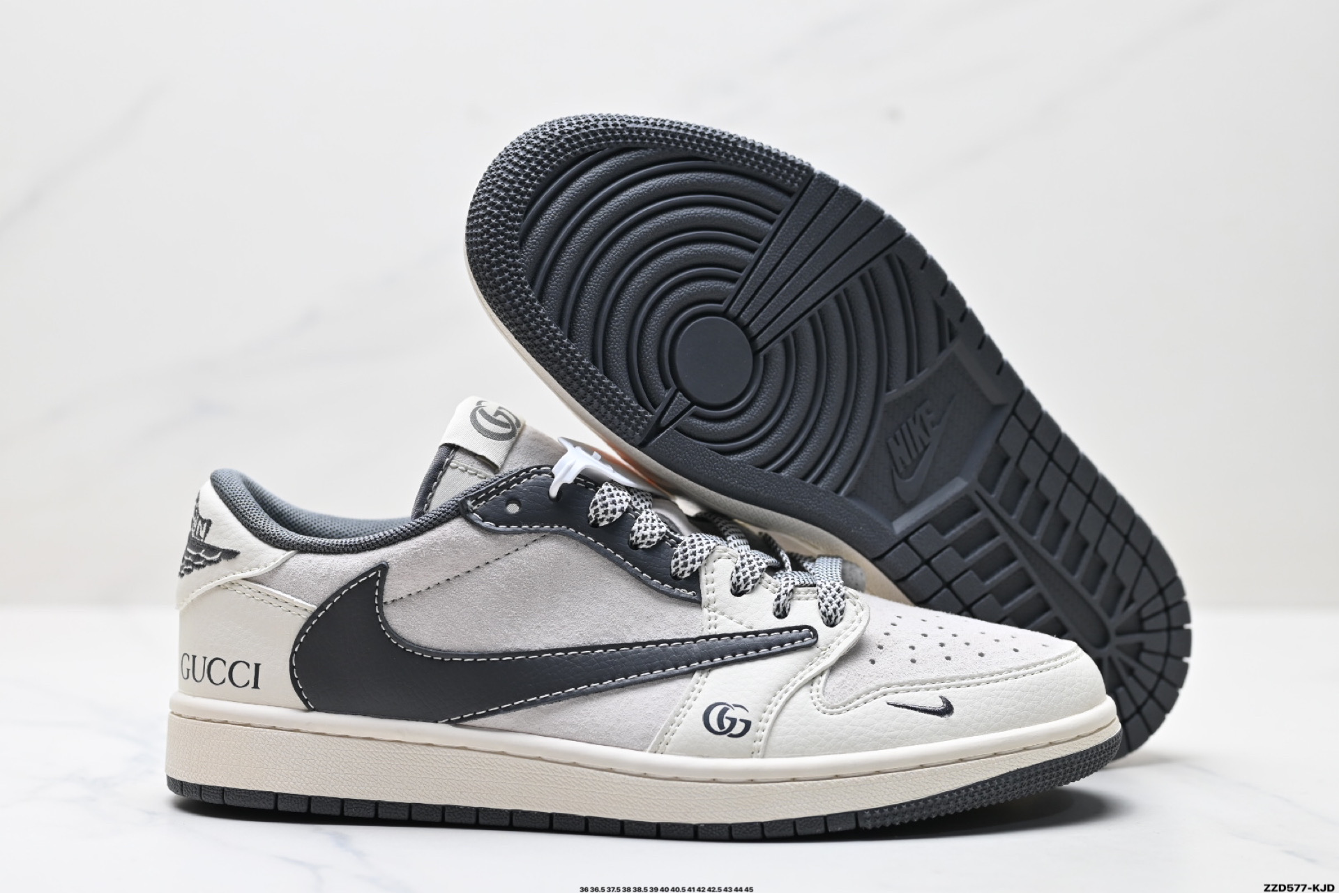 260 AJ1倒勾Travis Scott x Air Jordan 1 ” Reverse Mocha “ AJ1乔1 TS 闪电 联名倒钩 低帮文化篮球鞋 XS3086-012