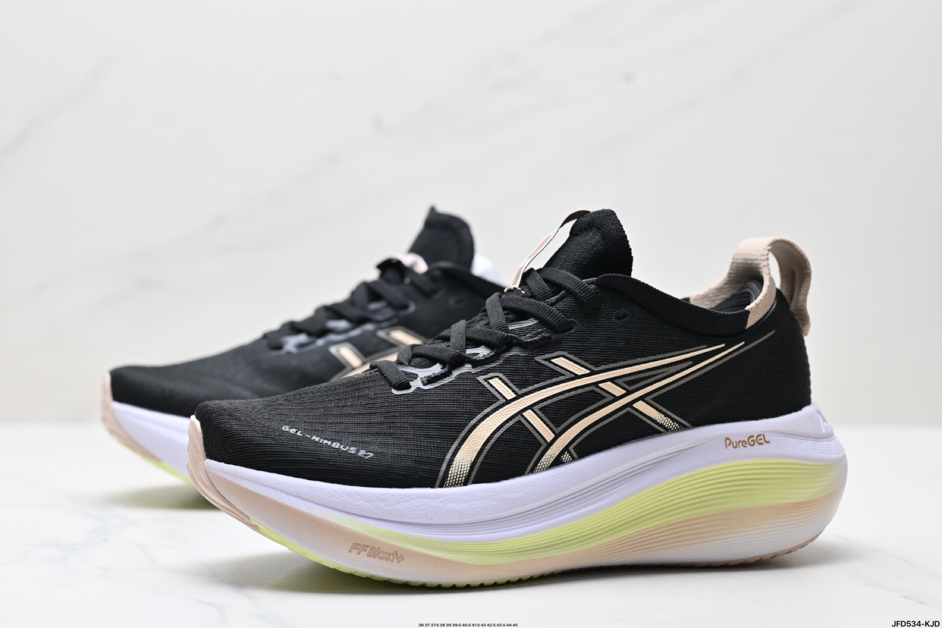 180 Asics Gel-Nimbus 27 舒适防滑耐磨低帮休闲跑步鞋  1012B753-003