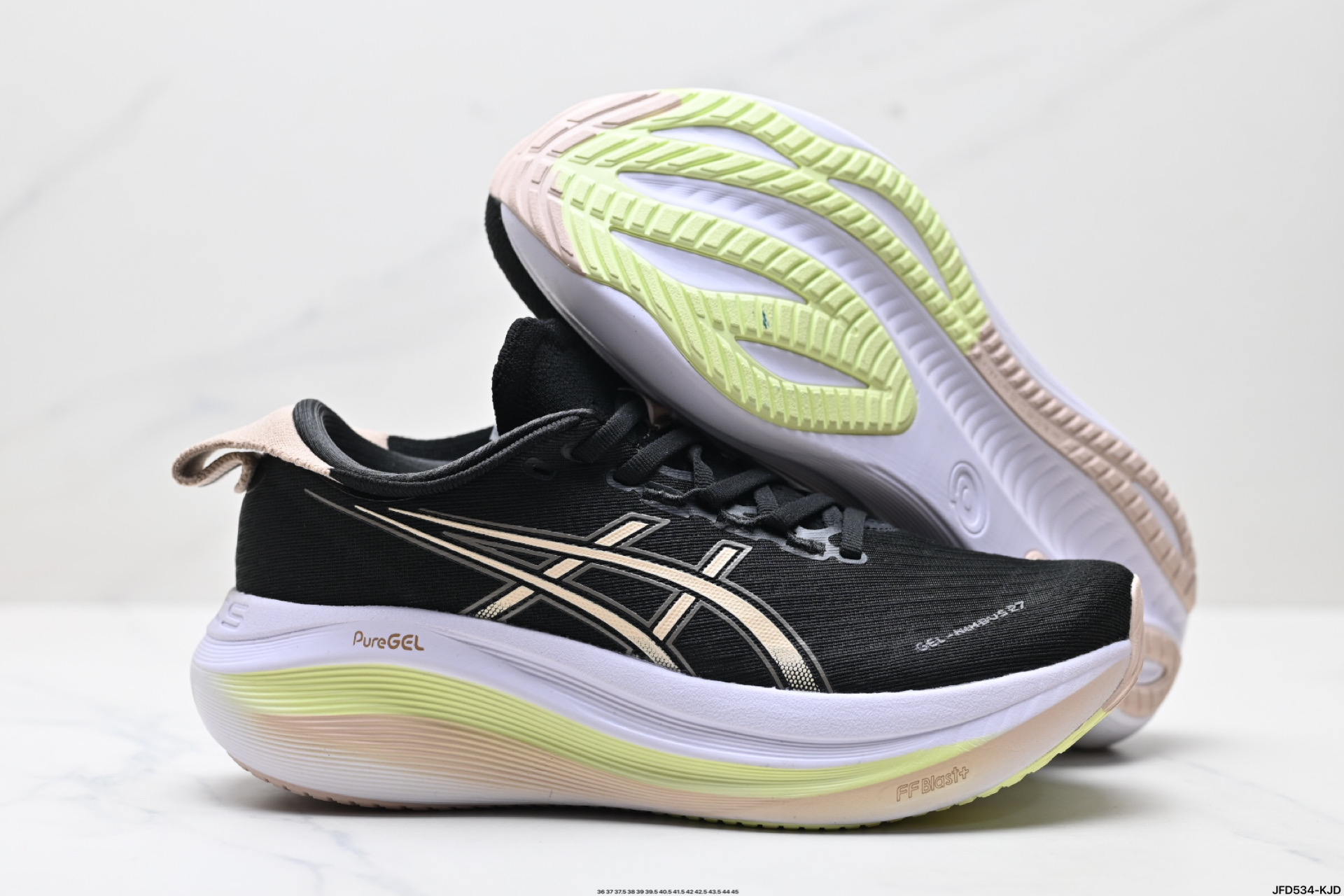 180 Asics Gel-Nimbus 27 舒适防滑耐磨低帮休闲跑步鞋  1012B753-003