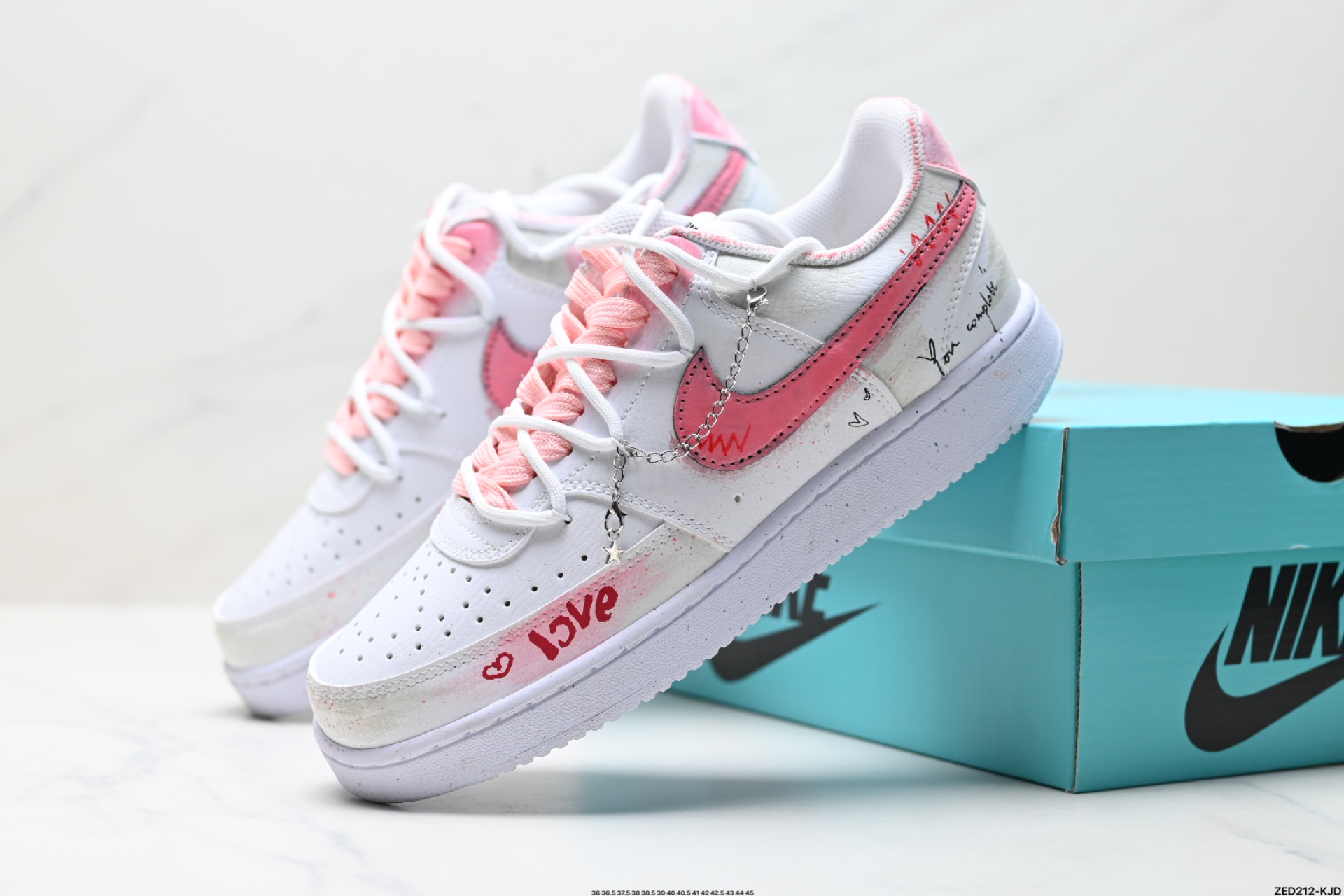 270 NIKE COURT VISION LO ‘DIY’定制 低帮百搭 透气休闲运动板鞋  DH2987-213