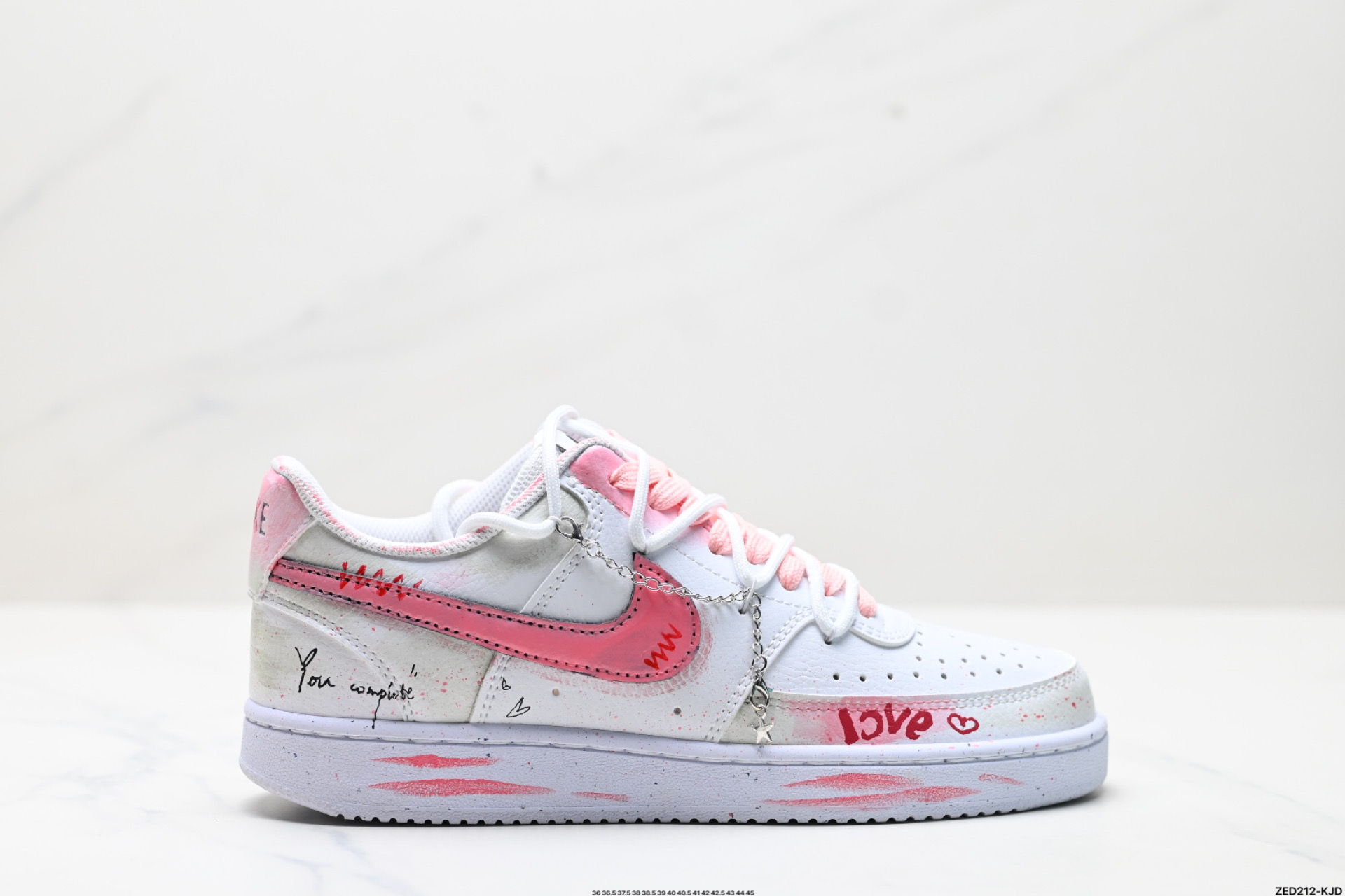 270 NIKE COURT VISION LO ‘DIY’定制 低帮百搭 透气休闲运动板鞋  DH2987-213