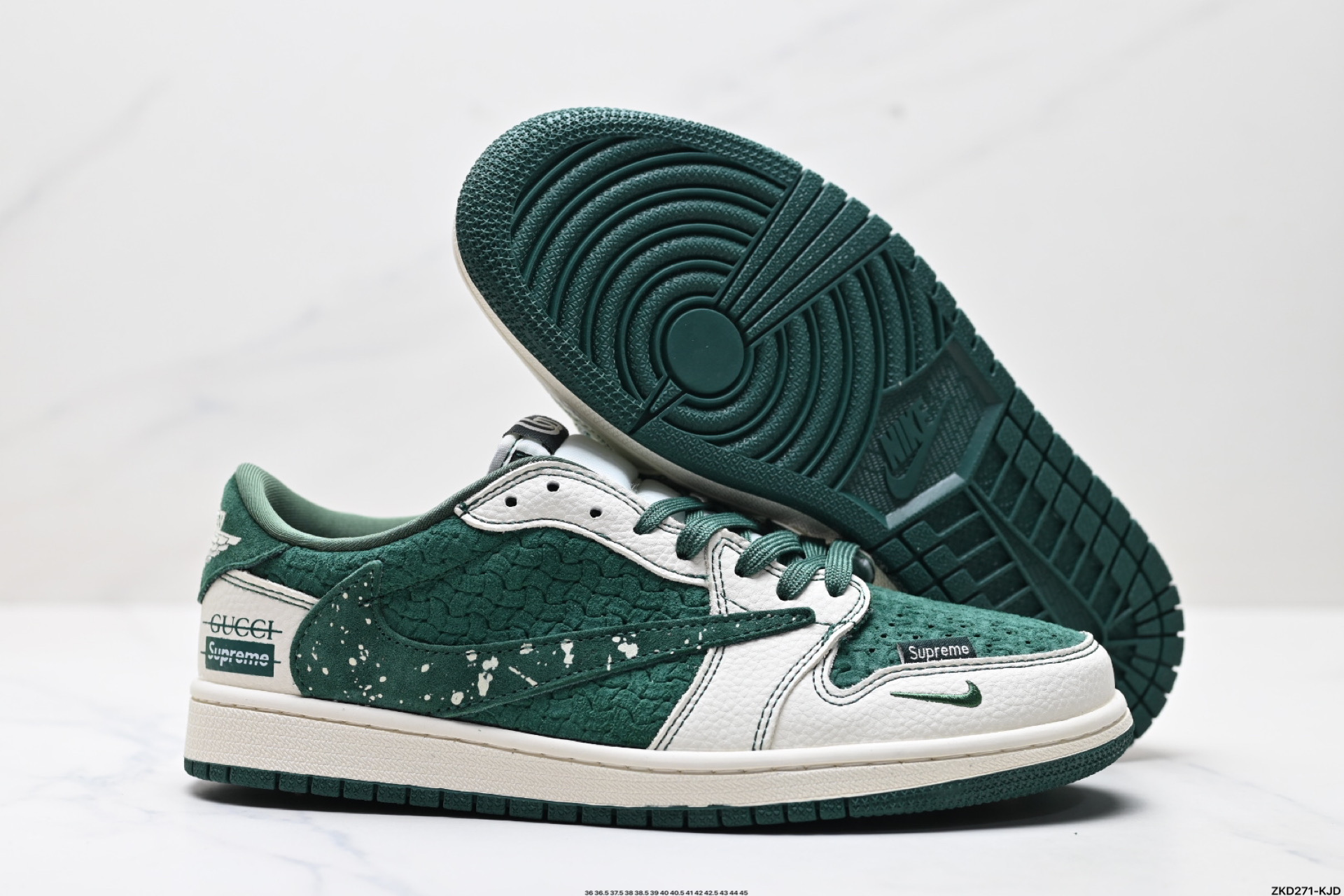 280 AJ1倒勾Travis Scott x Air Jordan 1 ” Reverse Mocha “ AJ1乔1 TS 闪电 联名倒钩 低帮文化篮球鞋  XS2024-008