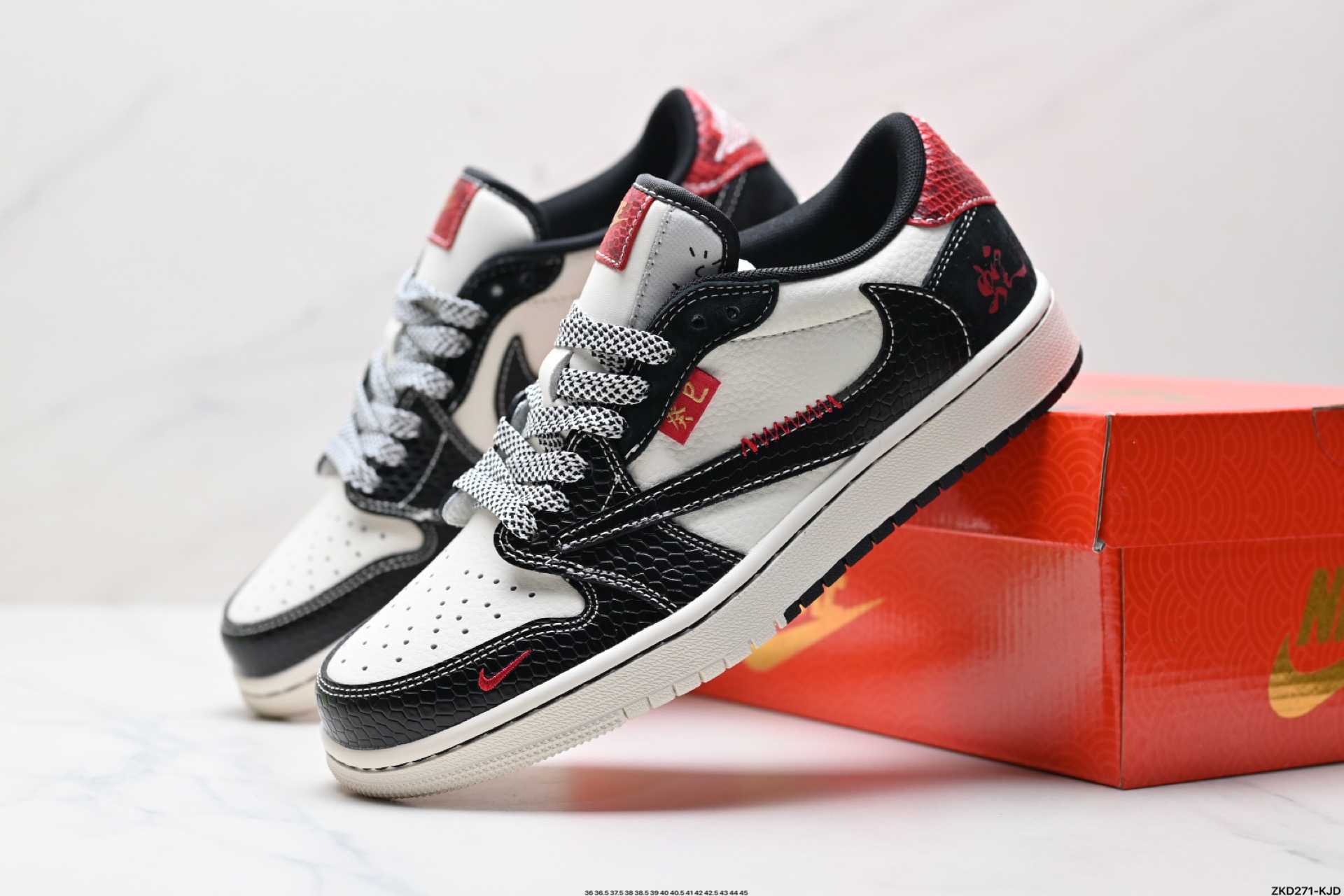 280 AJ1倒勾Travis Scott x Air Jordan 1 ” Reverse Mocha “ AJ1乔1 TS 闪电 联名倒钩 低帮文化篮球鞋  YX5066-306