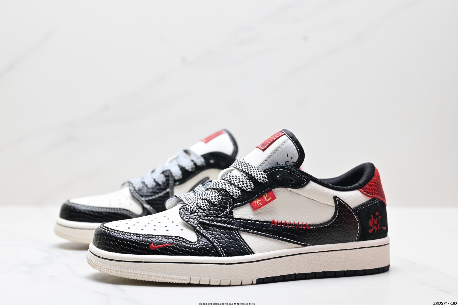280 AJ1倒勾Travis Scott x Air Jordan 1 ” Reverse Mocha “ AJ1乔1 TS 闪电 联名倒钩 低帮文化篮球鞋  YX5066-306
