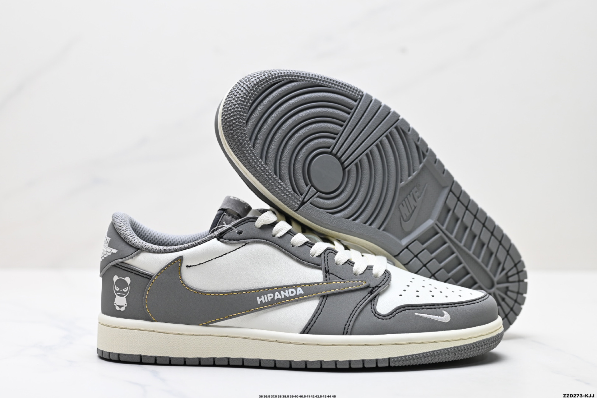 260 AJ1倒勾Travis Scott x Air Jordan 1 ” Reverse Mocha “ AJ1乔1 TS 闪电 联名倒钩 低帮文化篮球鞋  XD1568-106