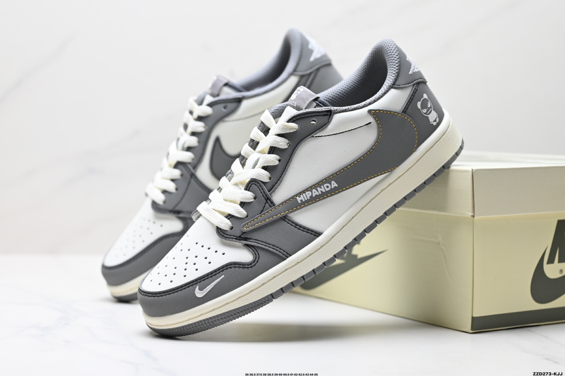 260 AJ1倒勾Travis Scott x Air Jordan 1 ” Reverse Mocha “ AJ1乔1 TS 闪电 联名倒钩 低帮文化篮球鞋  XD1568-106