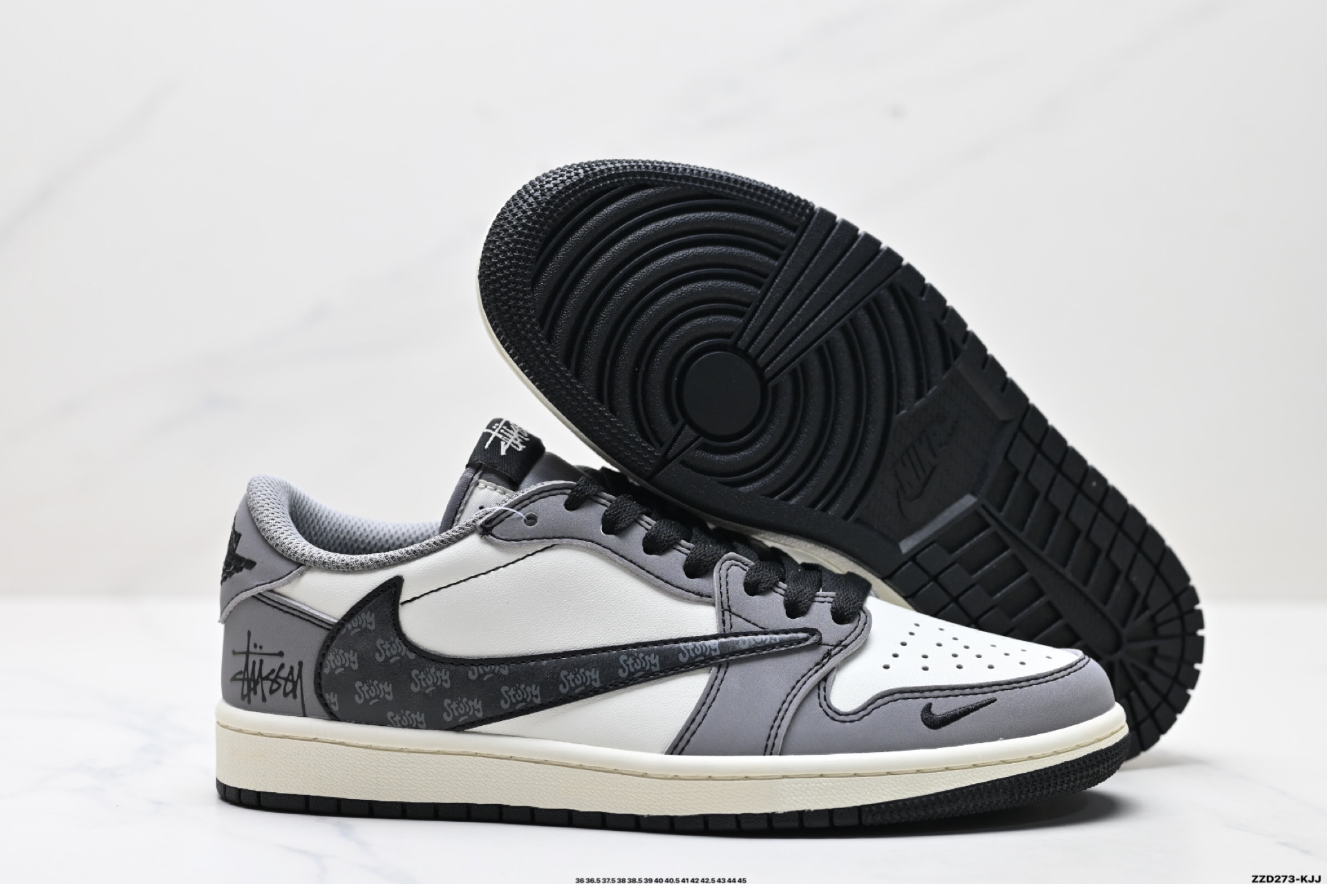 260 AJ1倒勾Travis Scott x Air Jordan 1 ” Reverse Mocha “ AJ1乔1 TS 闪电 联名倒钩 低帮文化篮球鞋 XD1568-109