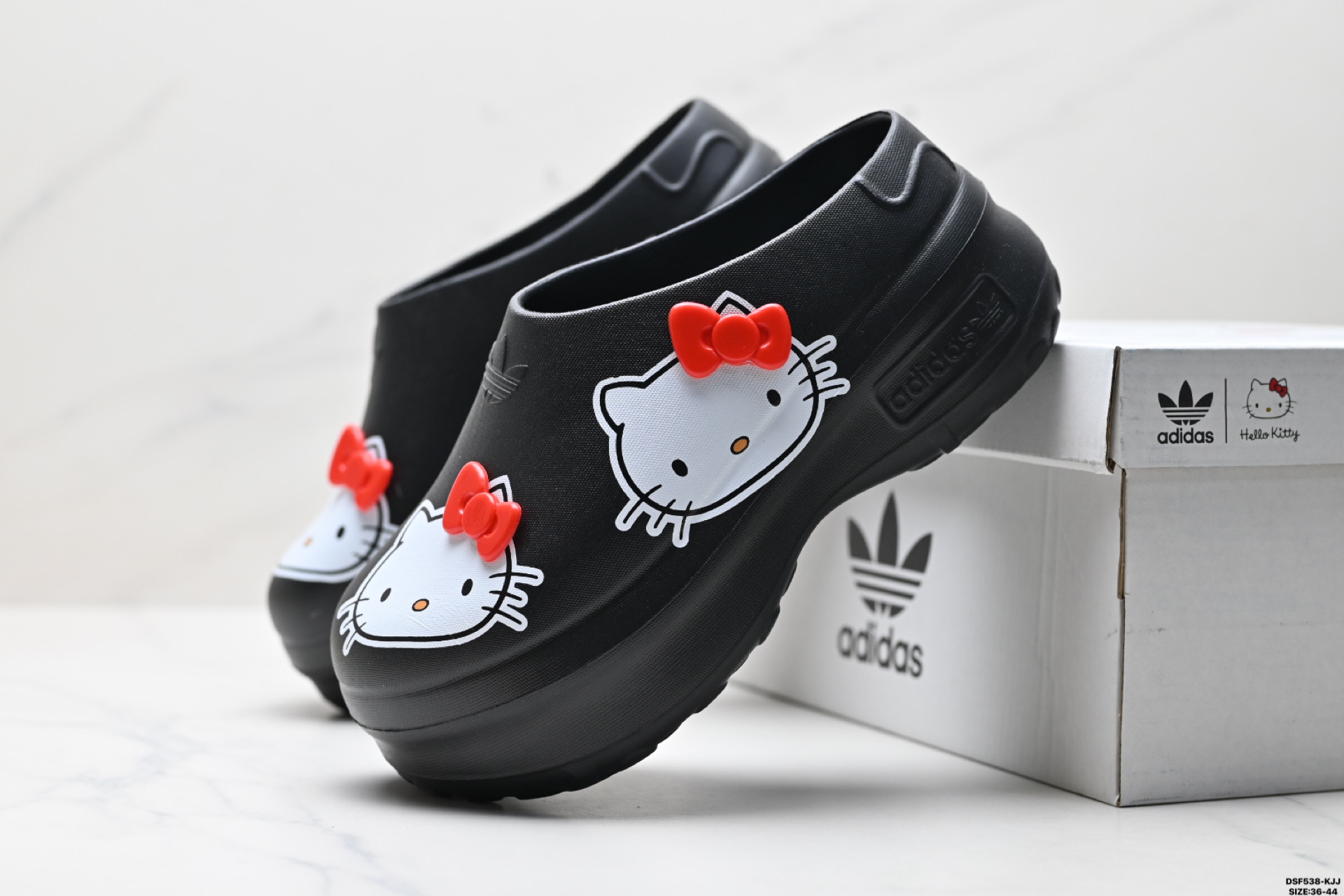 105 Adidas originals AdiFOM Stan Smith Mule W 厚底穆勒厨师鞋 Hello Kitty 凯蒂猫包头拖鞋
