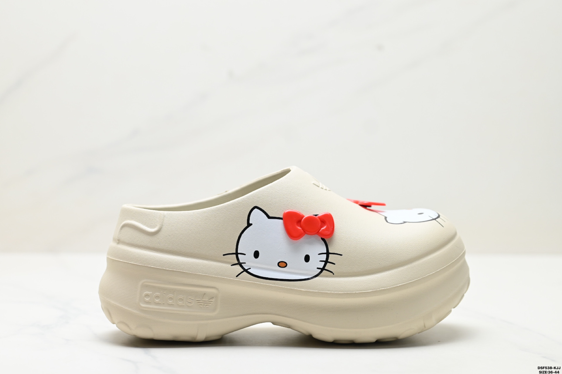 105 Adidas originals AdiFOM Stan Smith Mule W 厚底穆勒厨师鞋 Hello Kitty 凯蒂猫包头拖鞋