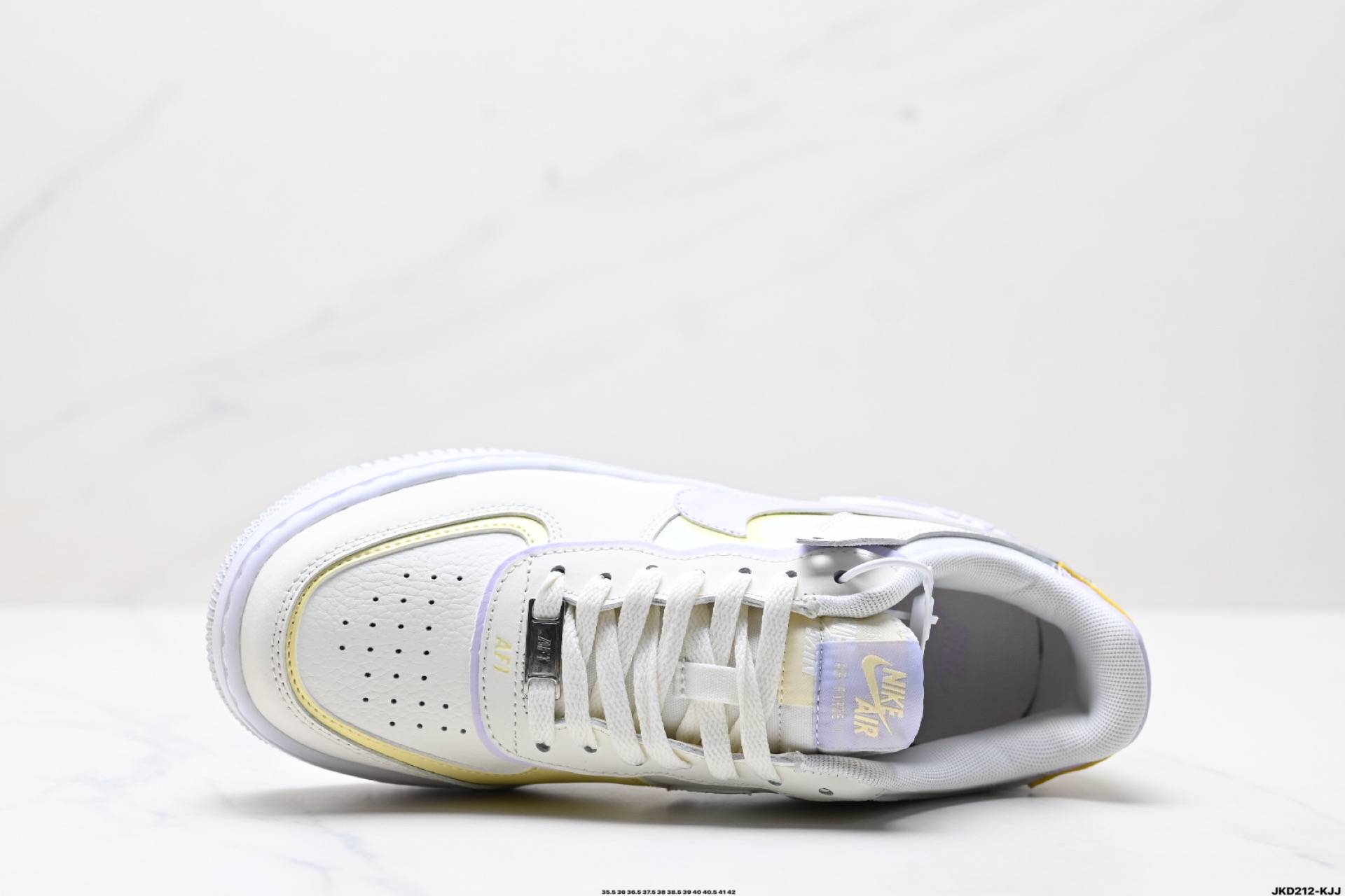 170 耐克NIKE WMNS Air Force 1 Shadow全新少女系解构主义设计 马卡龙空军一号轻量增高低帮百搭板鞋  DZ1847-113