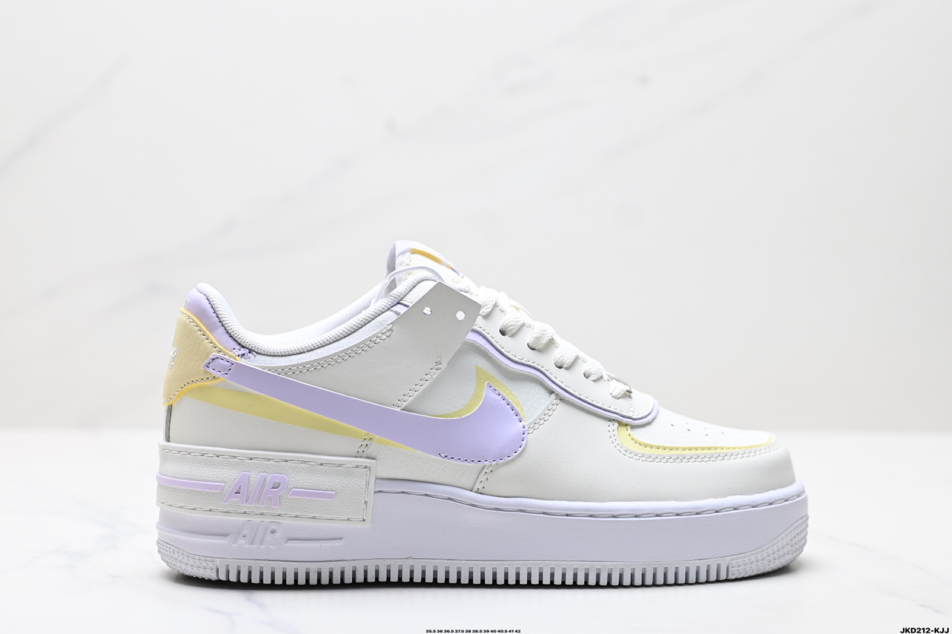 170 耐克NIKE WMNS Air Force 1 Shadow全新少女系解构主义设计 马卡龙空军一号轻量增高低帮百搭板鞋  DZ1847-113
