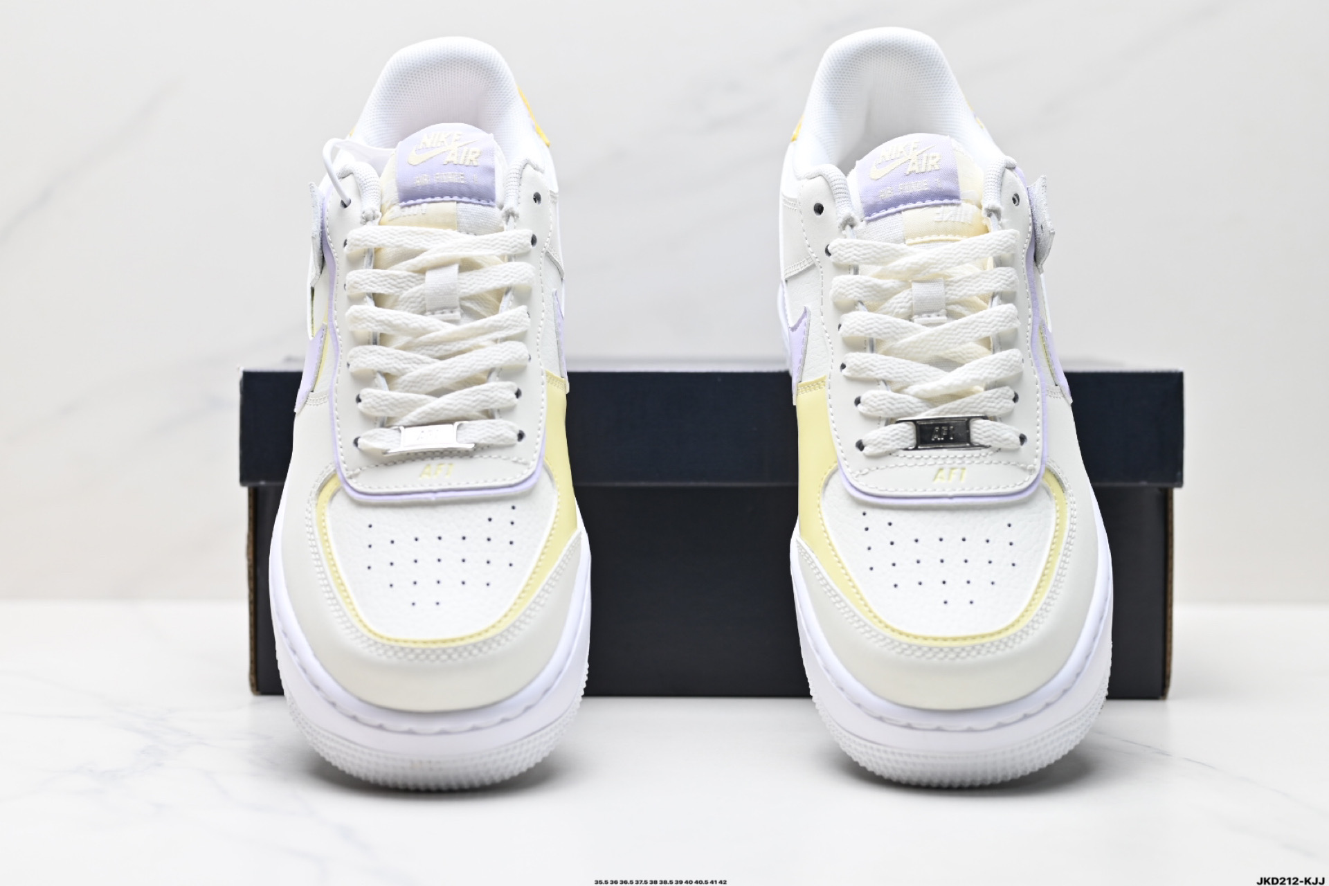 170 耐克NIKE WMNS Air Force 1 Shadow全新少女系解构主义设计 马卡龙空军一号轻量增高低帮百搭板鞋  DZ1847-113