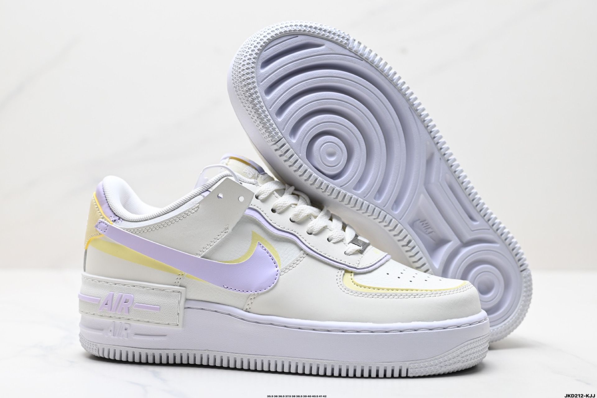 170 耐克NIKE WMNS Air Force 1 Shadow全新少女系解构主义设计 马卡龙空军一号轻量增高低帮百搭板鞋  DZ1847-113