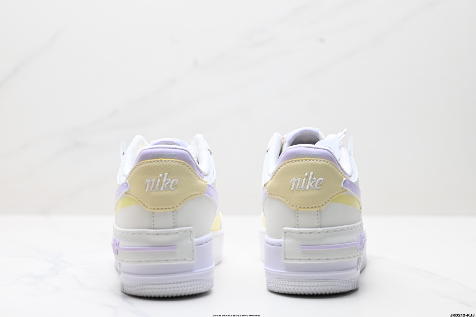 170 耐克NIKE WMNS Air Force 1 Shadow全新少女系解构主义设计 马卡龙空军一号轻量增高低帮百搭板鞋  DZ1847-113