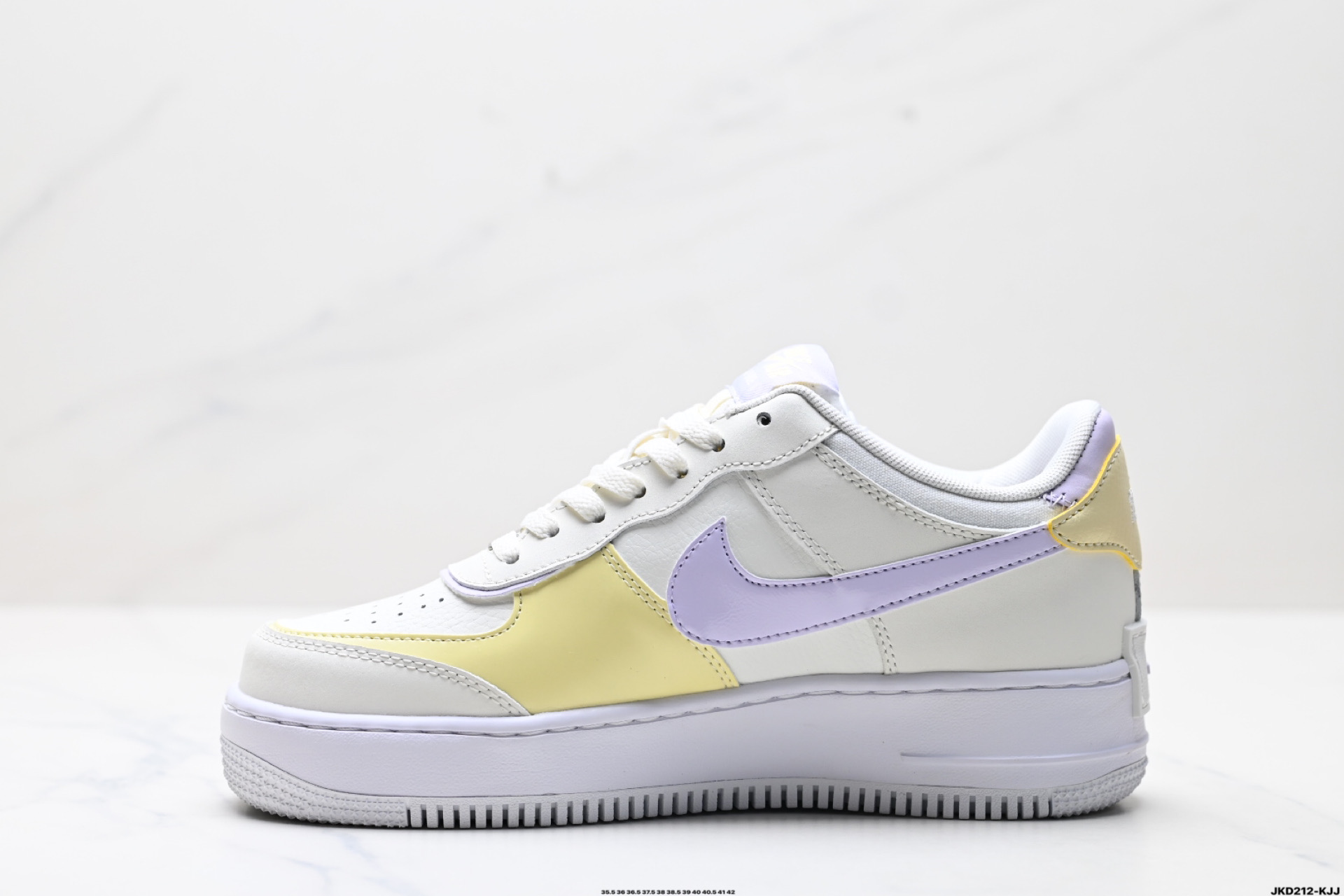 170 耐克NIKE WMNS Air Force 1 Shadow全新少女系解构主义设计 马卡龙空军一号轻量增高低帮百搭板鞋  DZ1847-113
