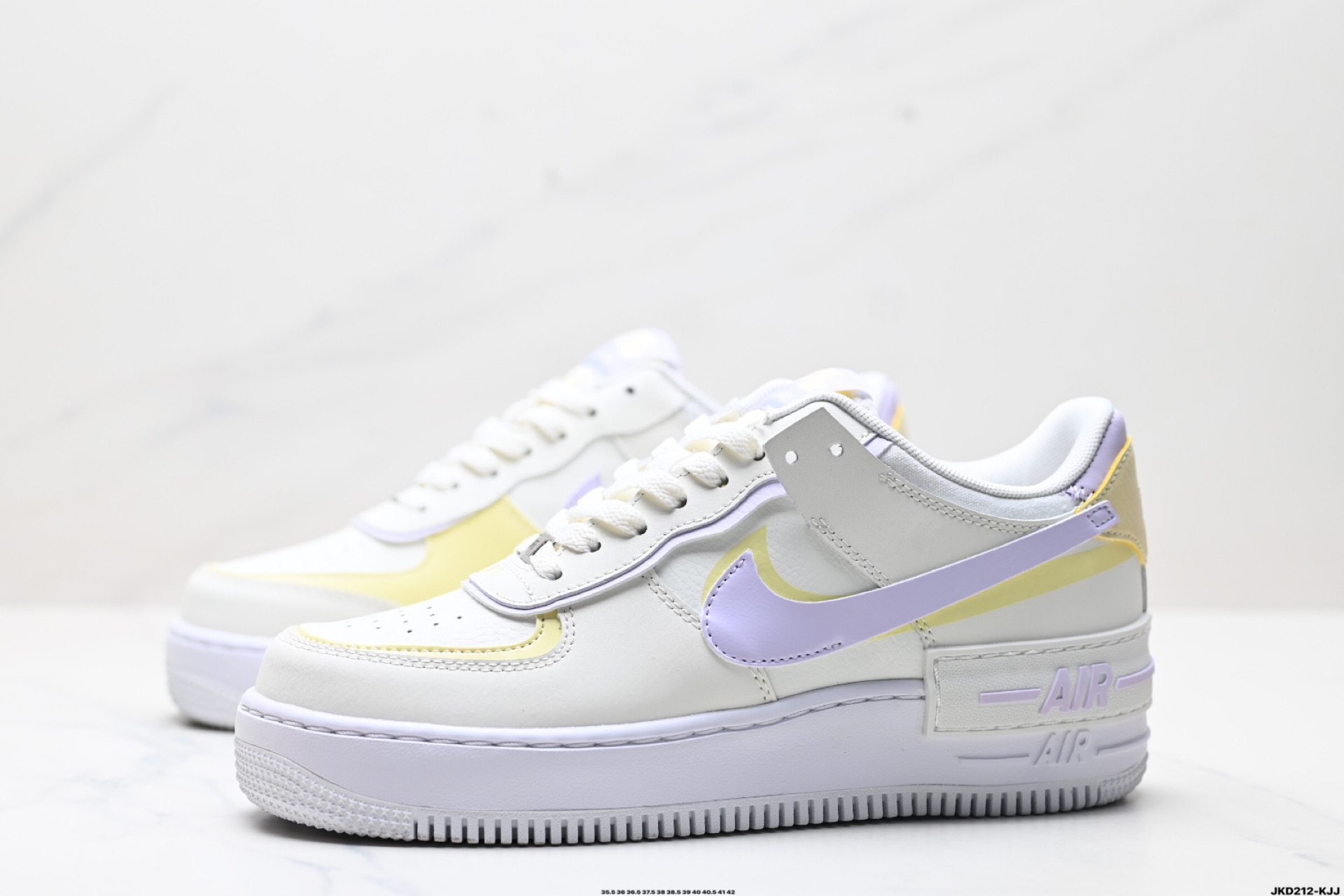 170 耐克NIKE WMNS Air Force 1 Shadow全新少女系解构主义设计 马卡龙空军一号轻量增高低帮百搭板鞋  DZ1847-113