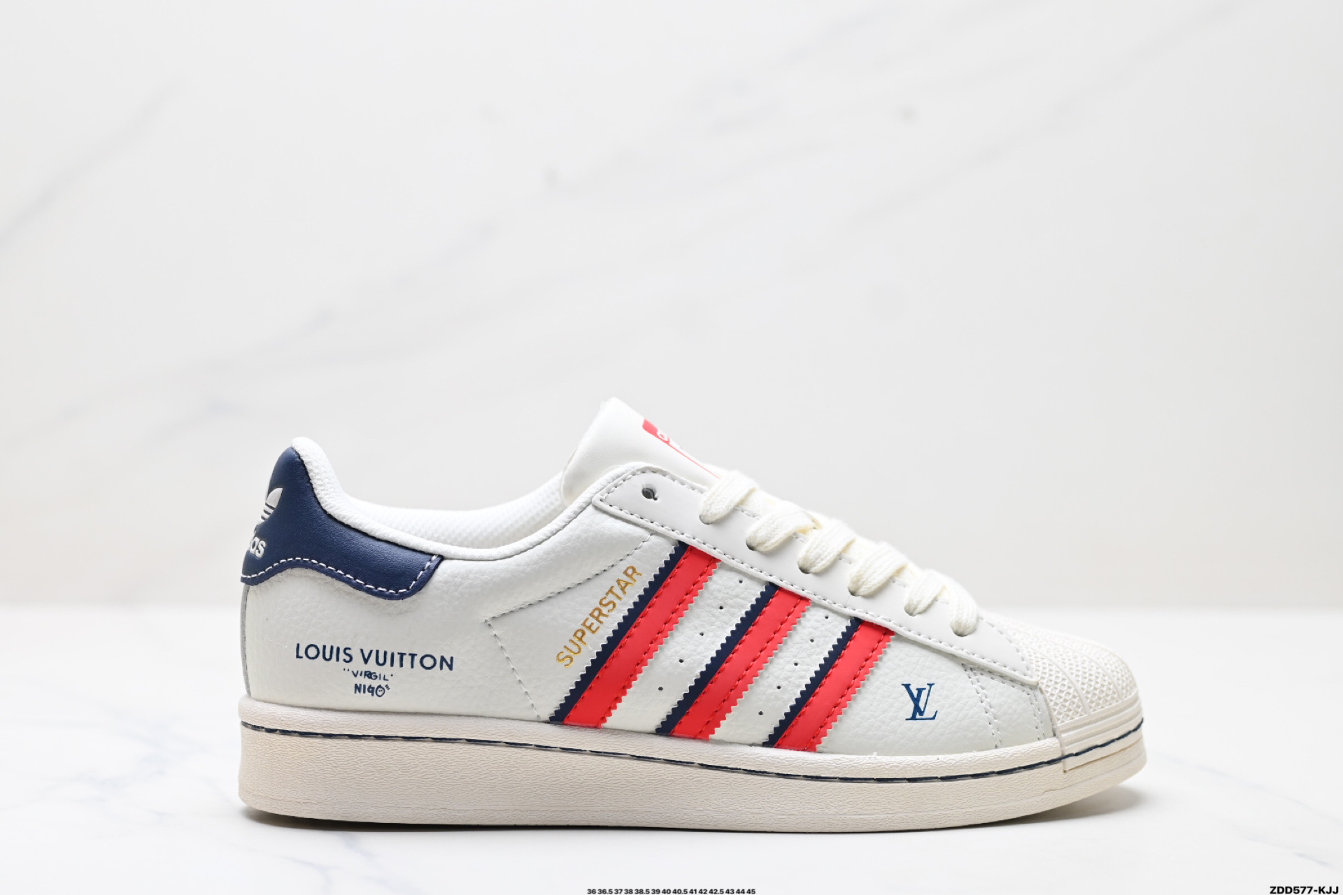 240 阿迪达斯Adidas三叶草 Originals Superstar贝壳头’DIY’系列低帮经典百搭休闲运动板鞋   JY8901