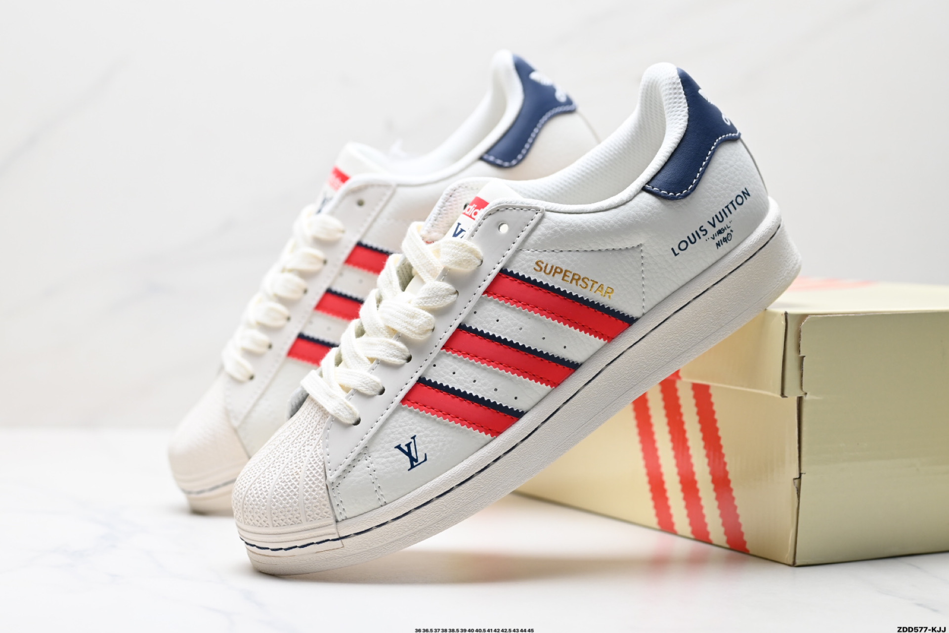 240 阿迪达斯Adidas三叶草 Originals Superstar贝壳头’DIY’系列低帮经典百搭休闲运动板鞋   JY8901