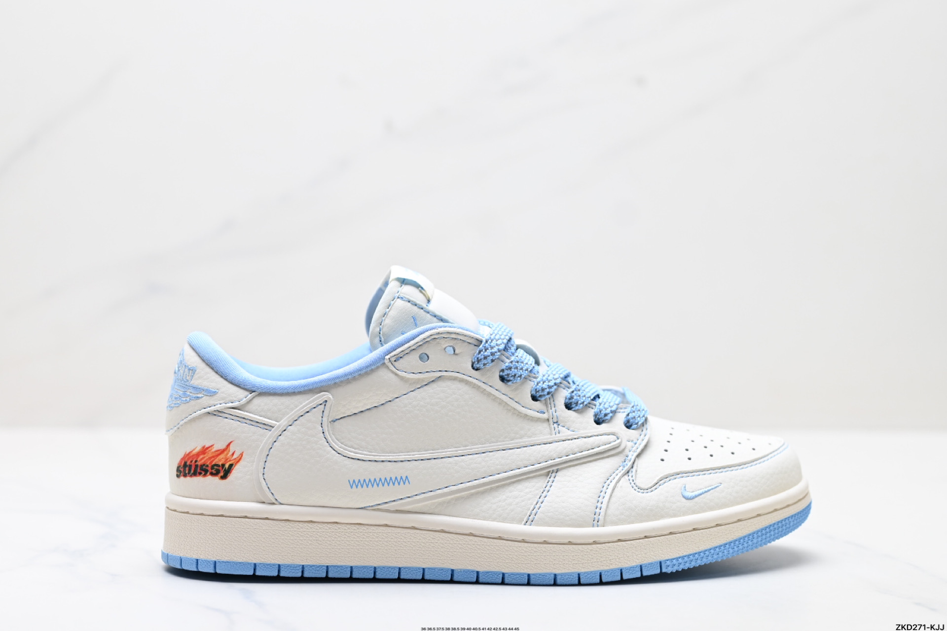 280 AJ1倒勾Travis Scott x Air Jordan 1 ” Reverse Mocha “ AJ1乔1 TS 闪电 联名倒钩 低帮文化篮球鞋 ZH2598-229