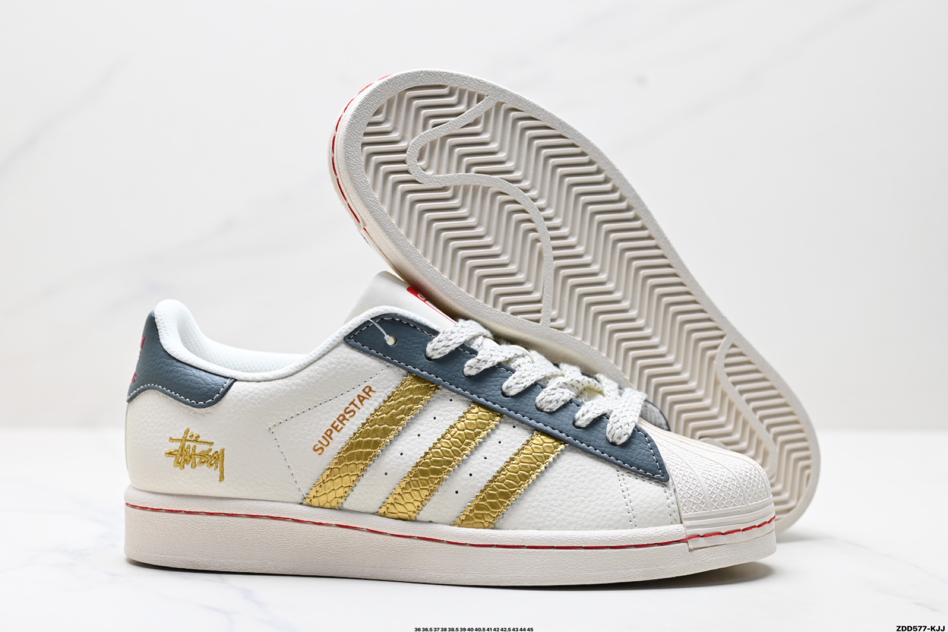 240 阿迪达斯Adidas三叶草 Originals Superstar贝壳头’DIY’系列低帮经典百搭休闲运动板鞋   JY8901