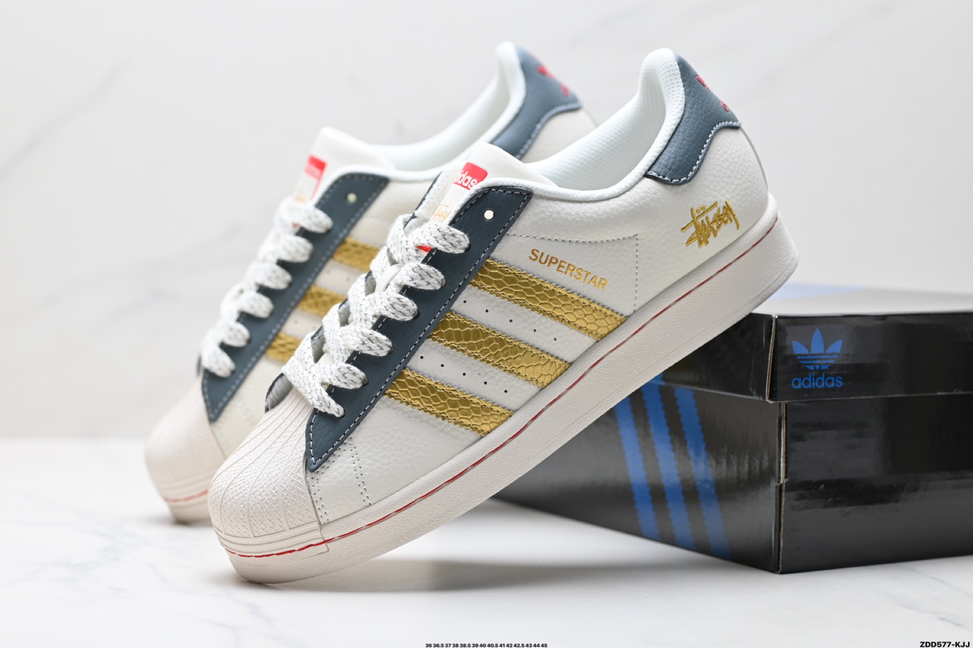 240 阿迪达斯Adidas三叶草 Originals Superstar贝壳头’DIY’系列低帮经典百搭休闲运动板鞋   JY8901
