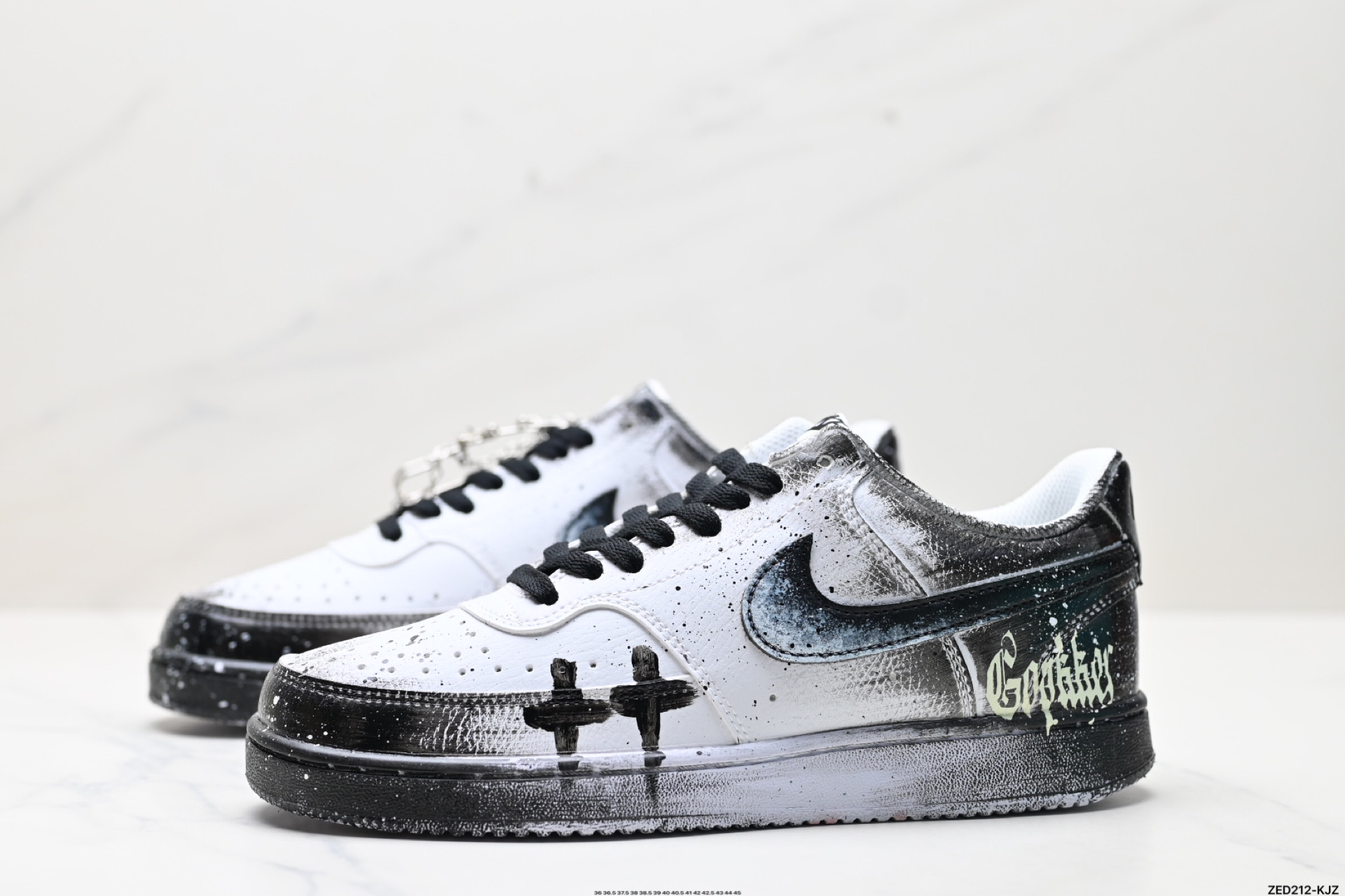 270 NIKE COURT VISION LO ‘DIY’定制 低帮百搭 透气休闲运动板鞋  DH2987-099