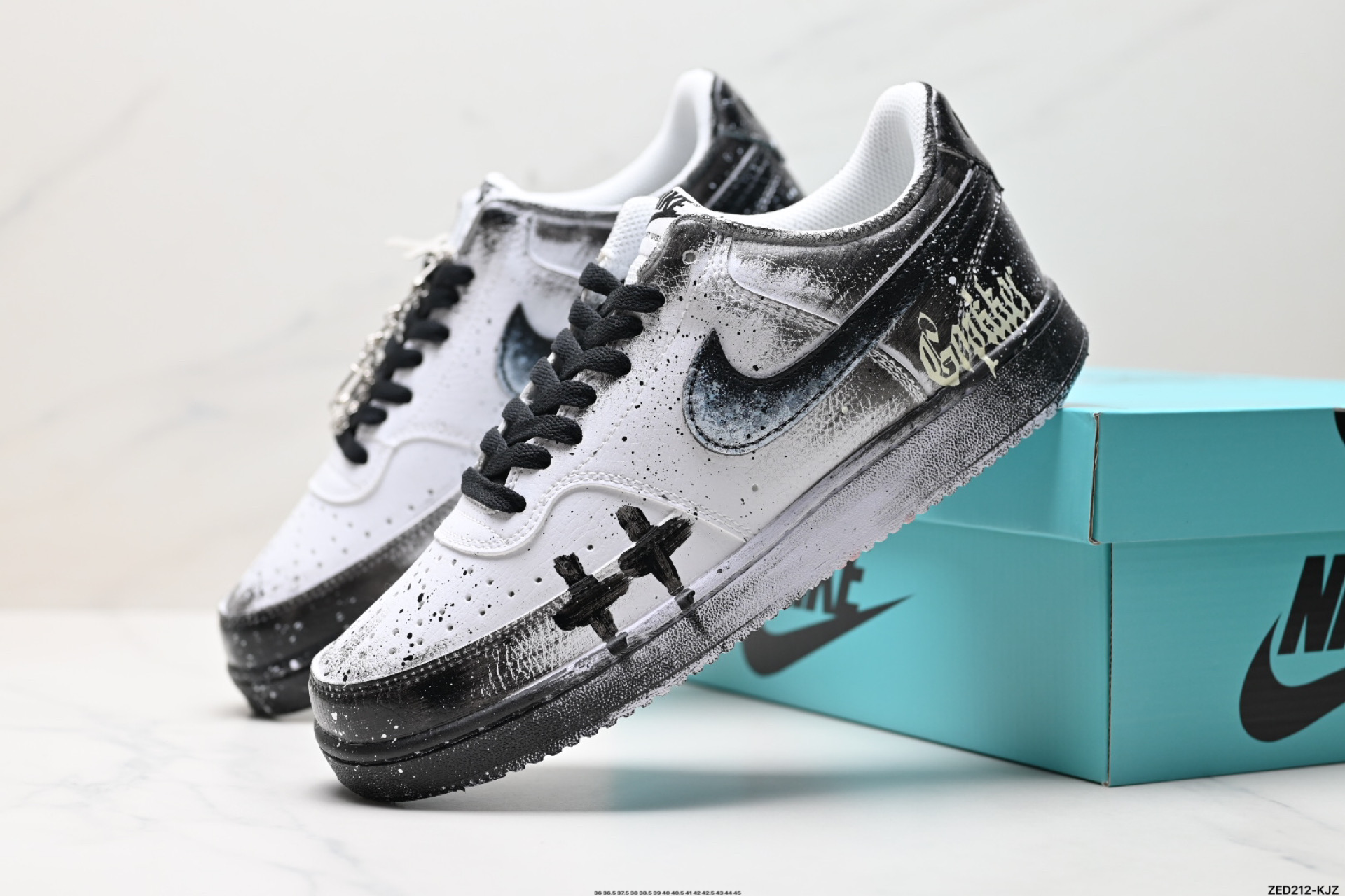 270 NIKE COURT VISION LO ‘DIY’定制 低帮百搭 透气休闲运动板鞋  DH2987-099
